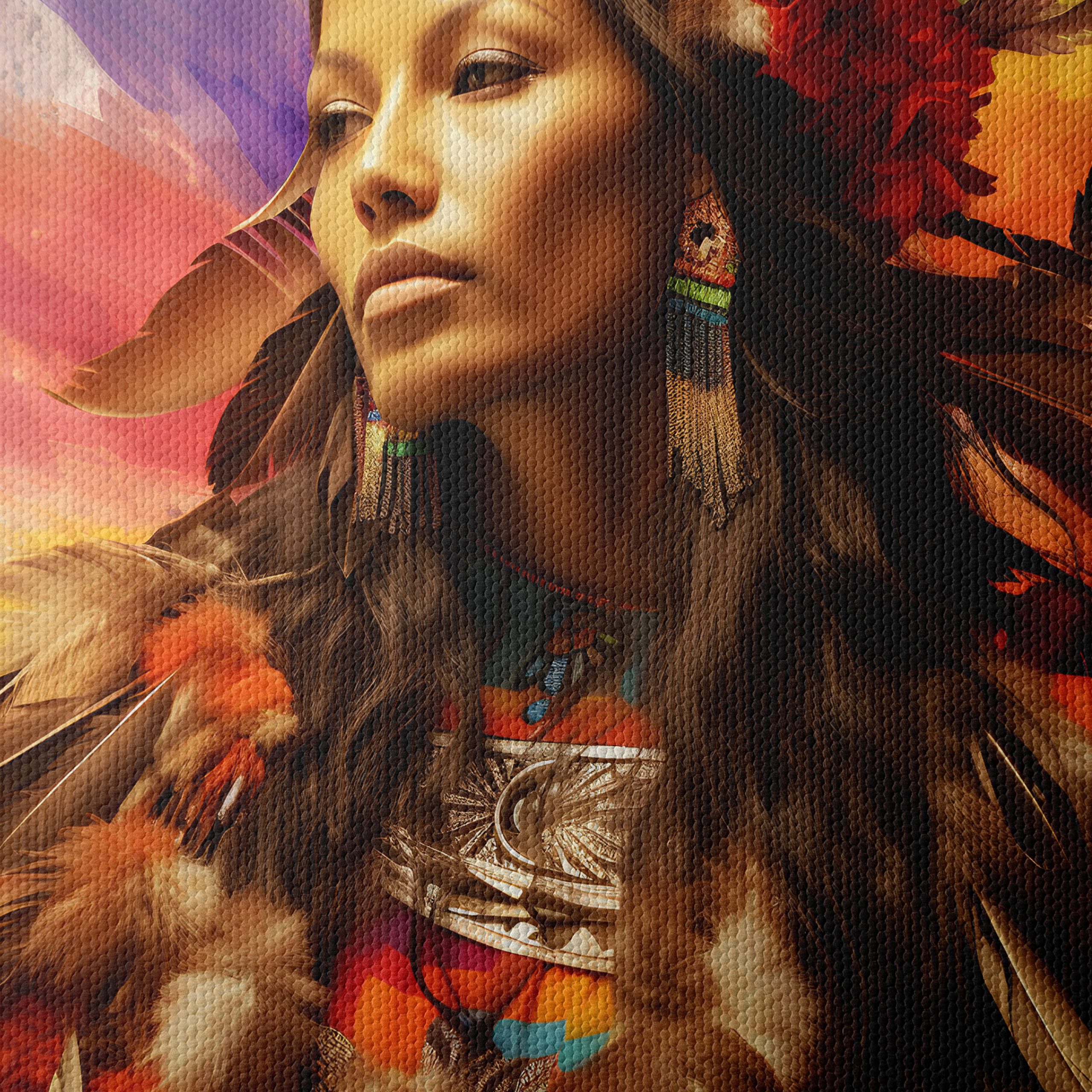 Vibrant Abstract Cultural Portrait - Image 4