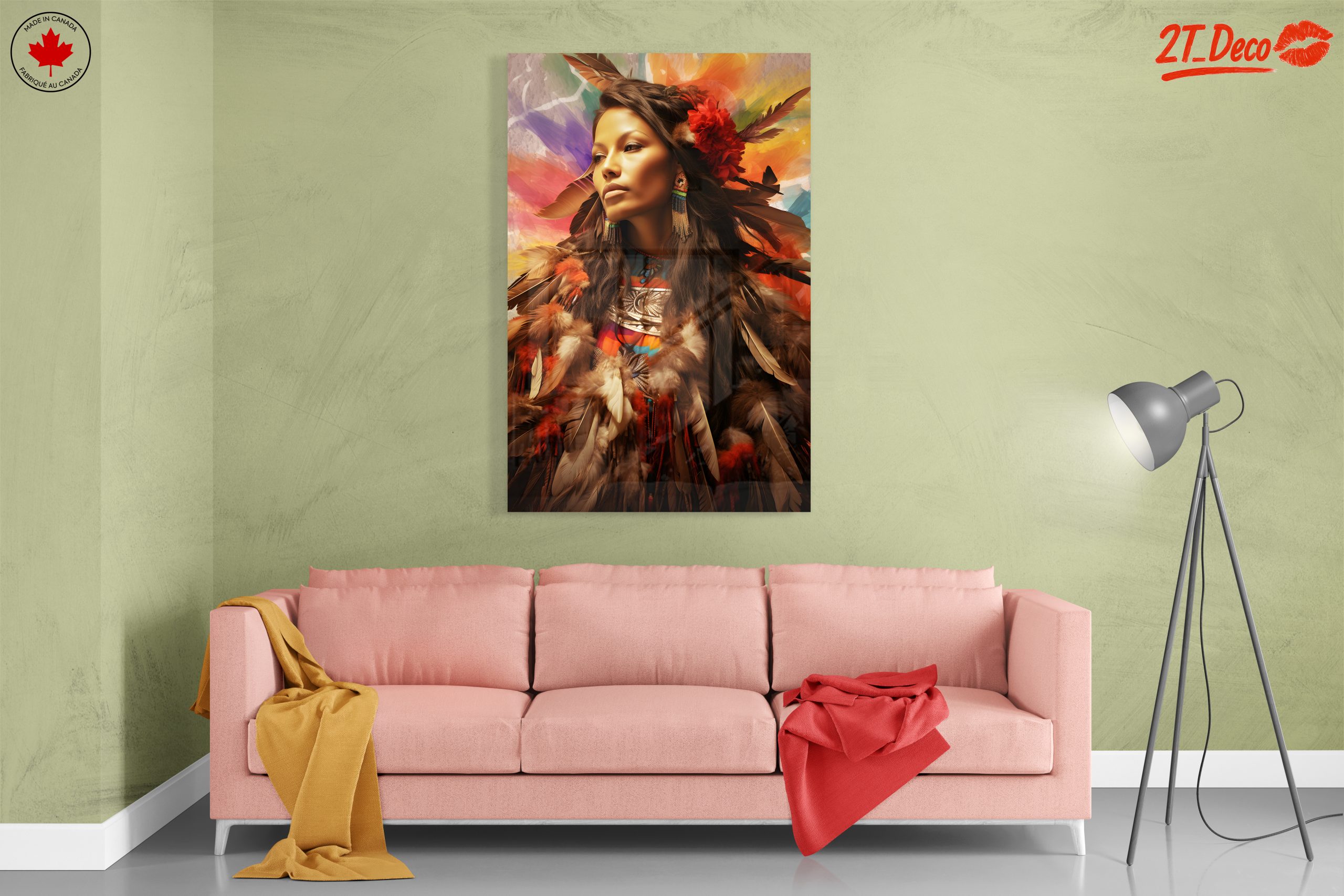 Vibrant Abstract Cultural Portrait - Image 7