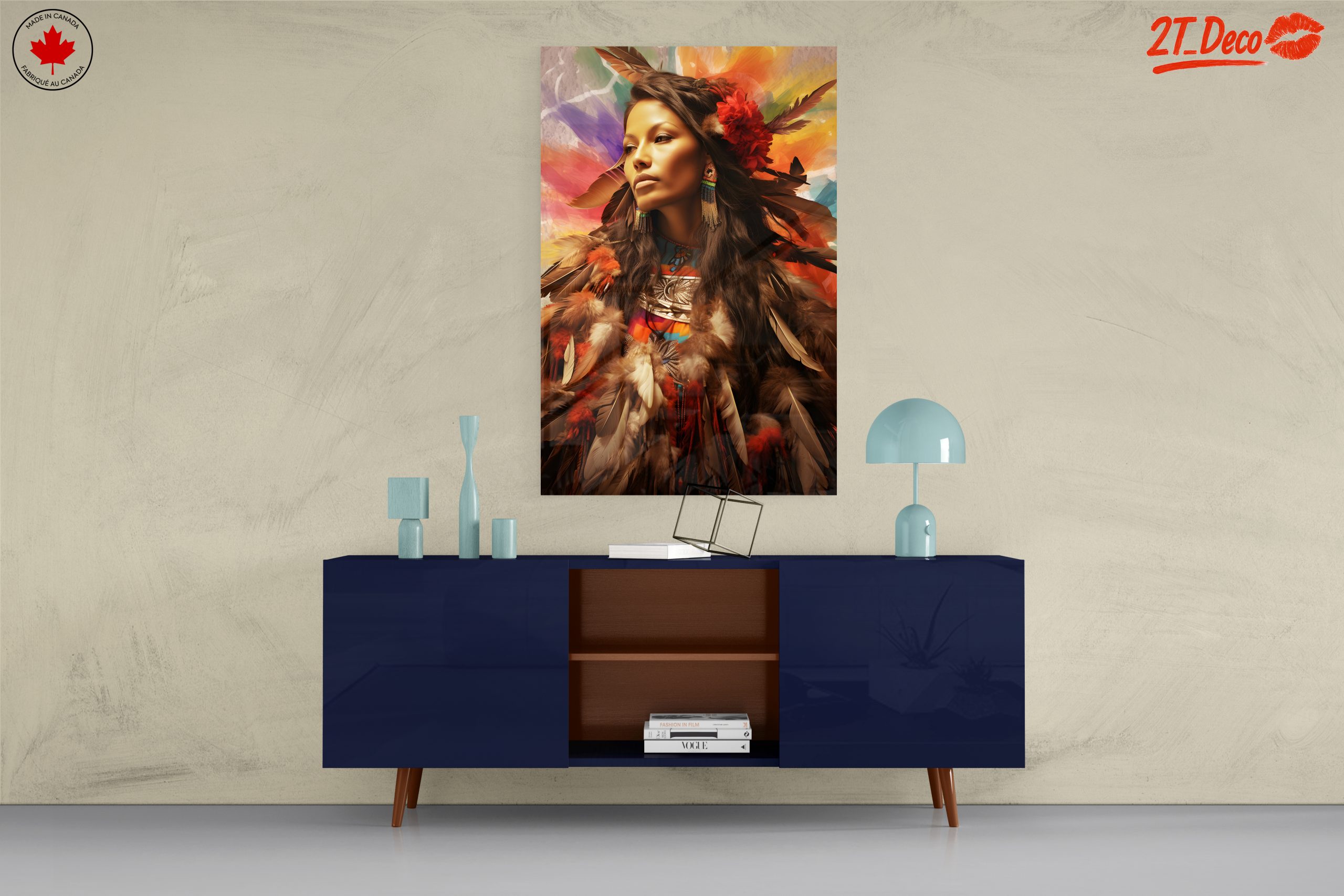 Vibrant Abstract Cultural Portrait - Image 8