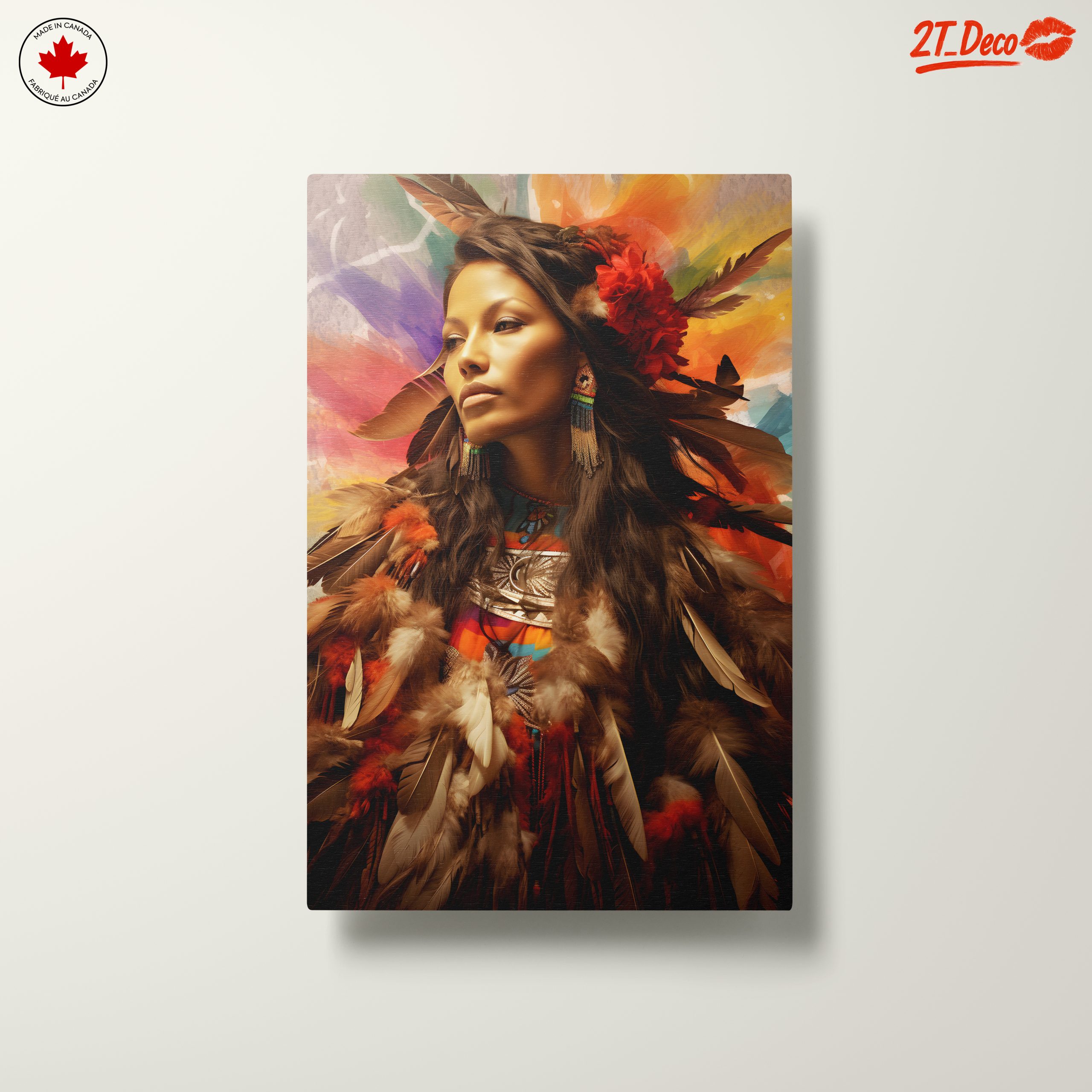 Vibrant Abstract Cultural Portrait - Image 10