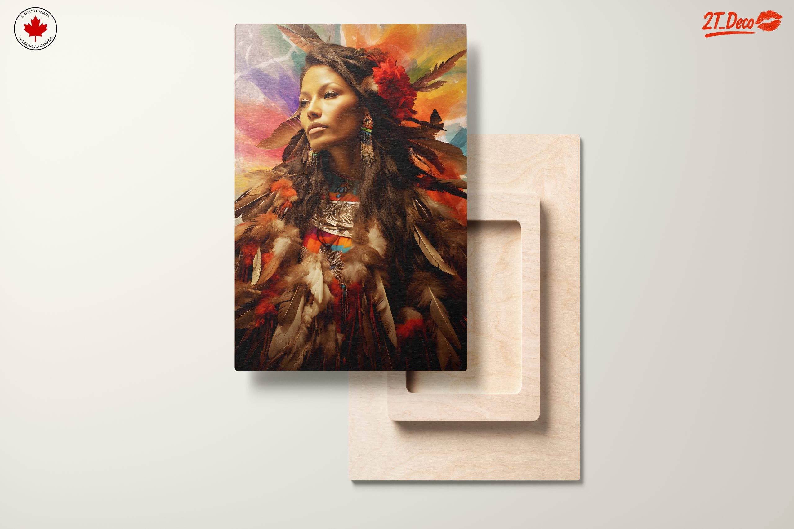 Vibrant Abstract Cultural Portrait - Image 11