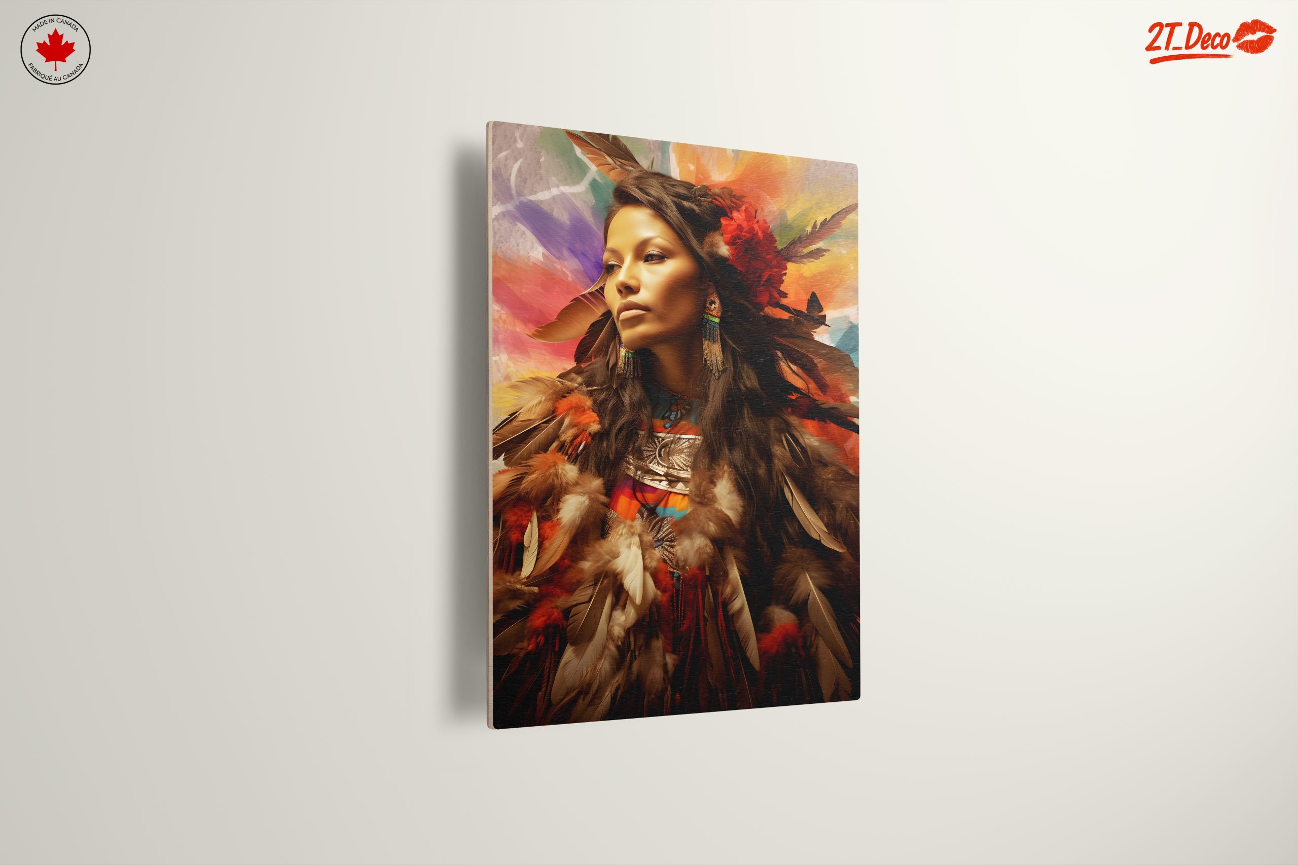 Vibrant Abstract Cultural Portrait - Image 13