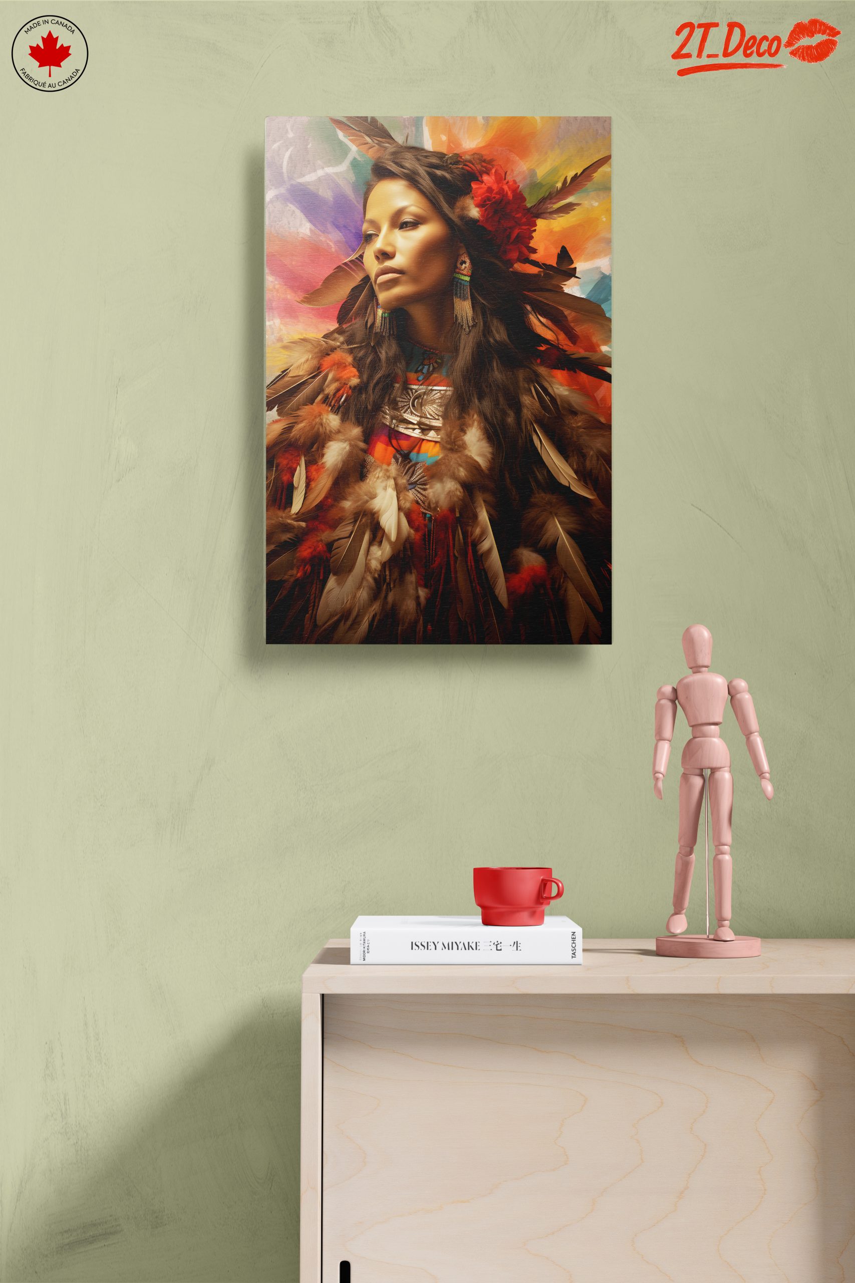 Vibrant Abstract Cultural Portrait - Image 14