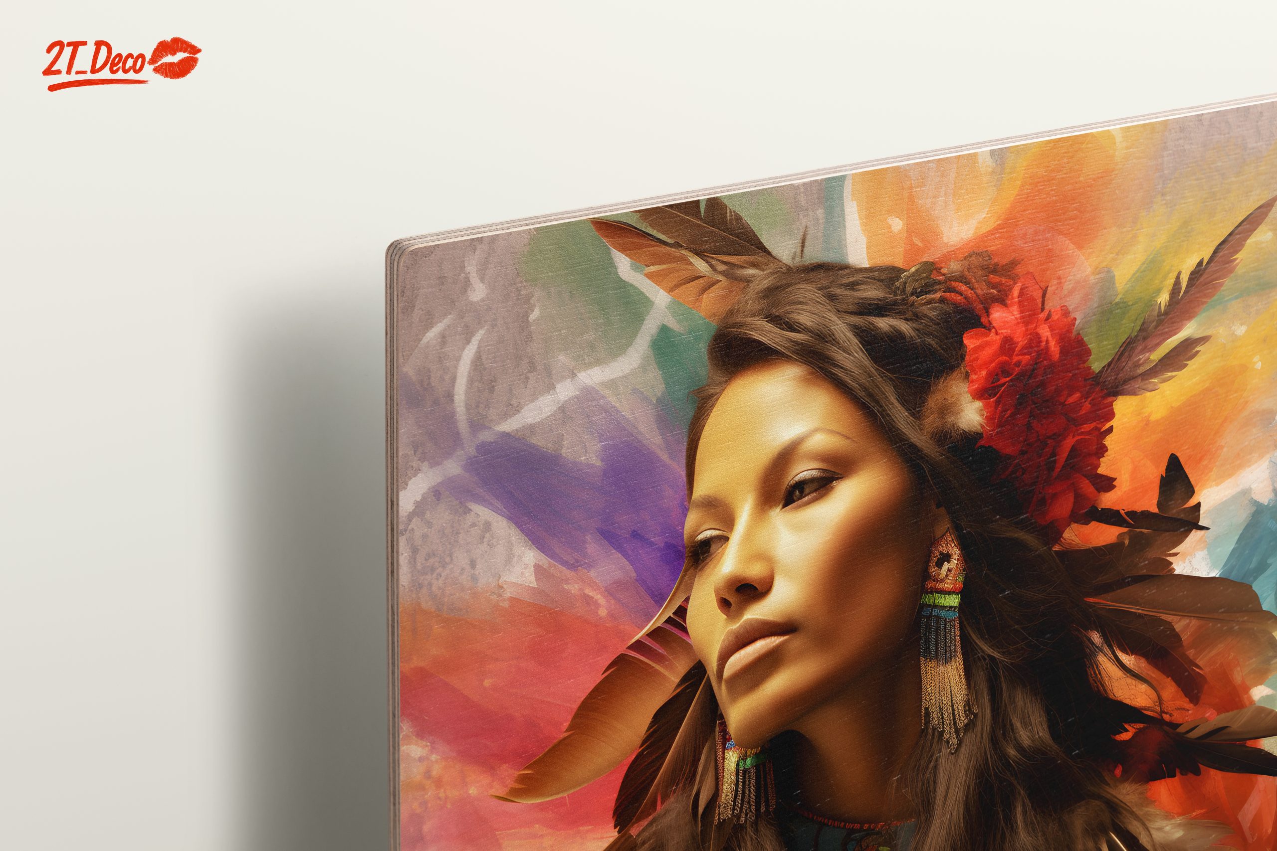 Vibrant Abstract Cultural Portrait - Image 15