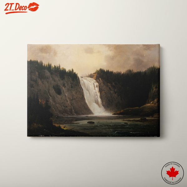 Majestic Waterfall in Natural Landscape