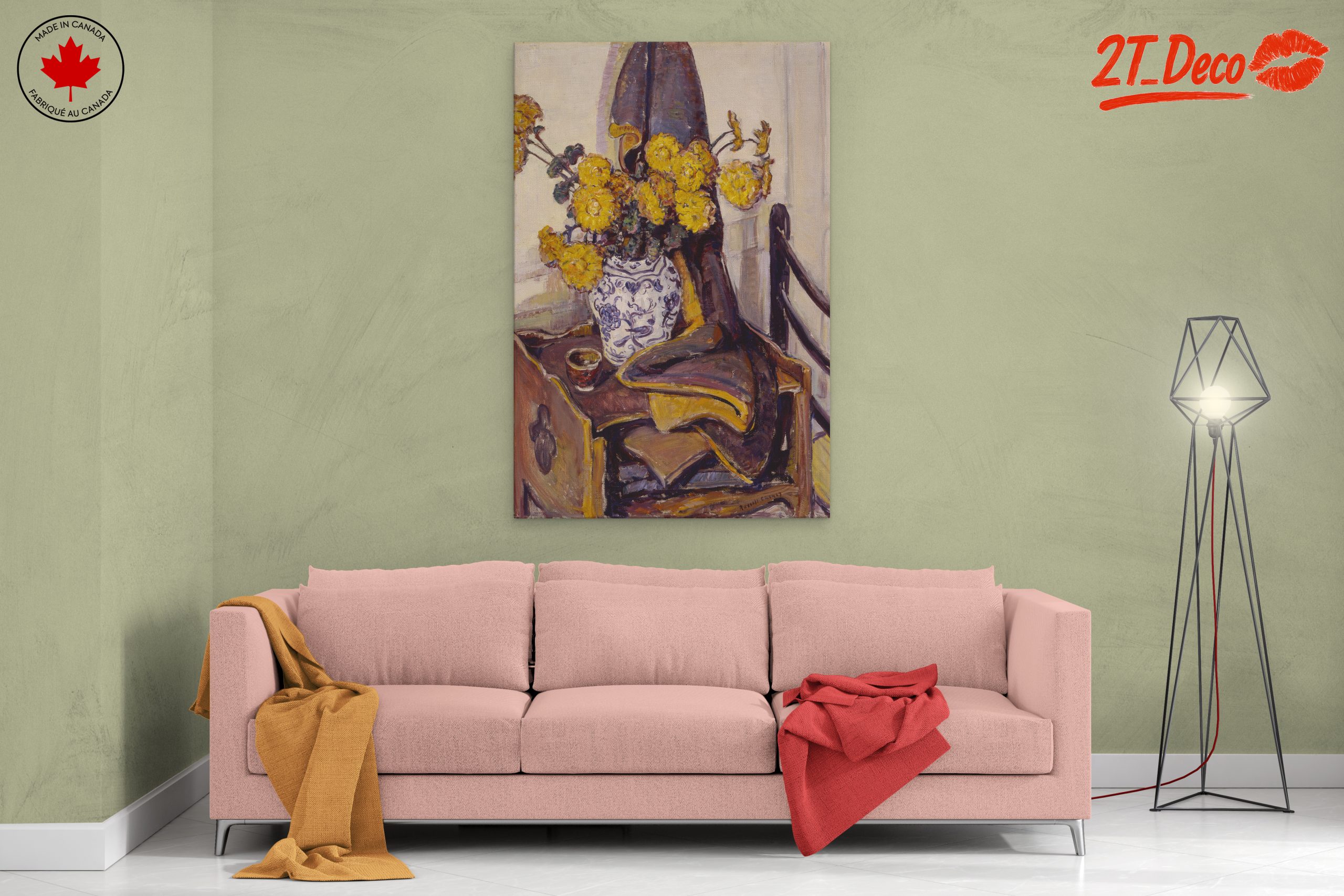 Vibrant Floral Arrangement in Vase 2 - Image 2
