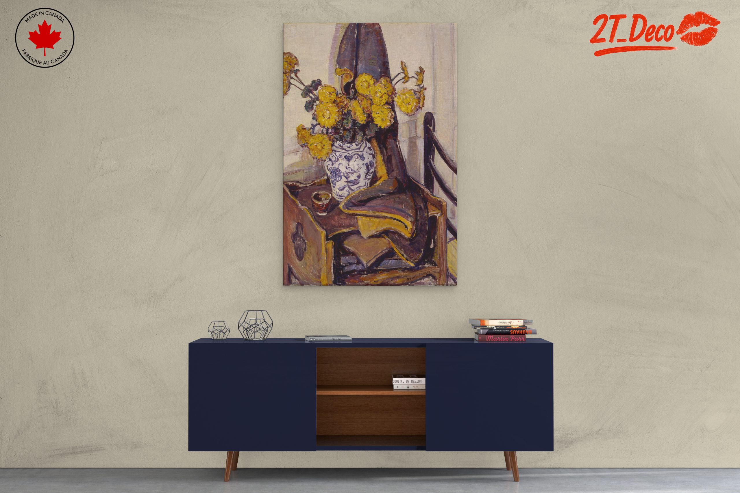 Vibrant Floral Arrangement in Vase 2 - Image 3