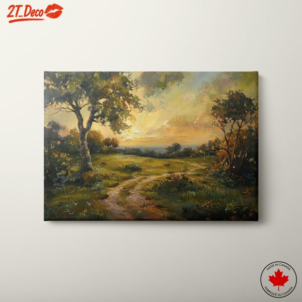 Tranquil Nature Landscape at Sunset