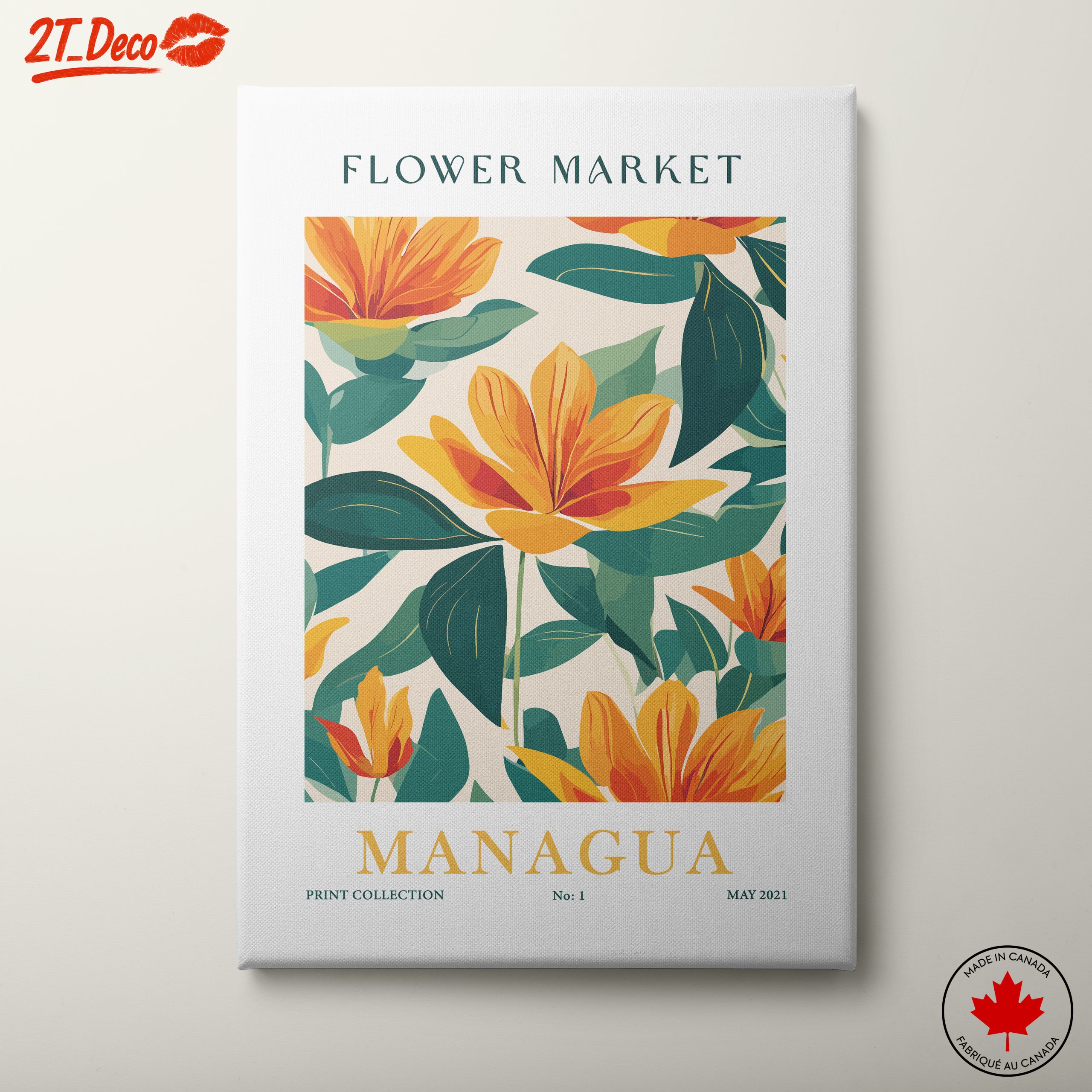 Vibrant Botanical Flower Art 2