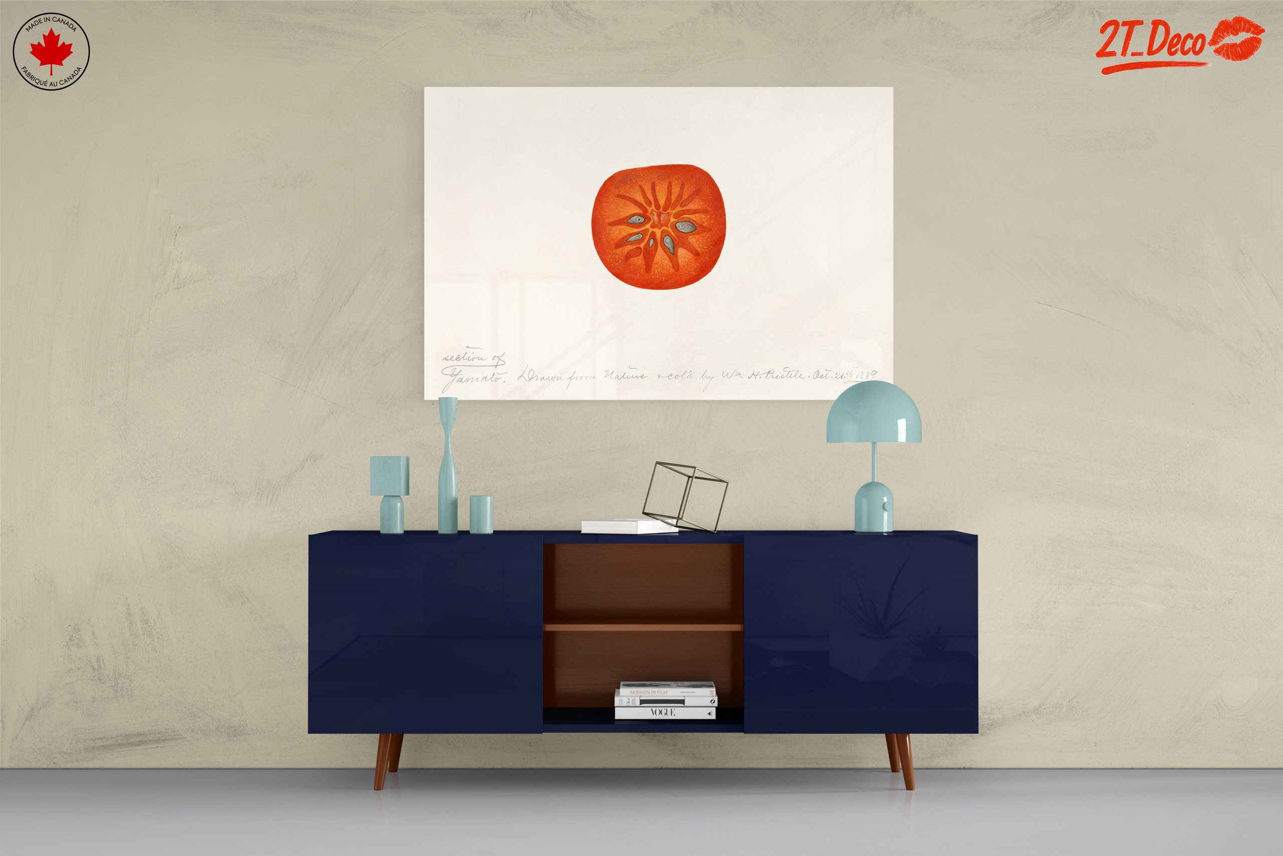 Abstract Artwork of a Tomato Slice - Image 8