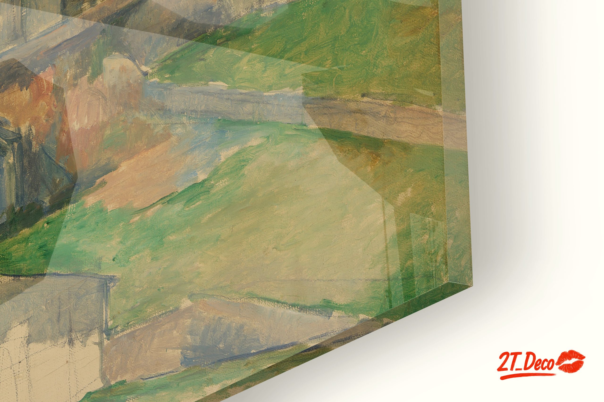 Vibrant Abstract Landscape of a Village - Image 9