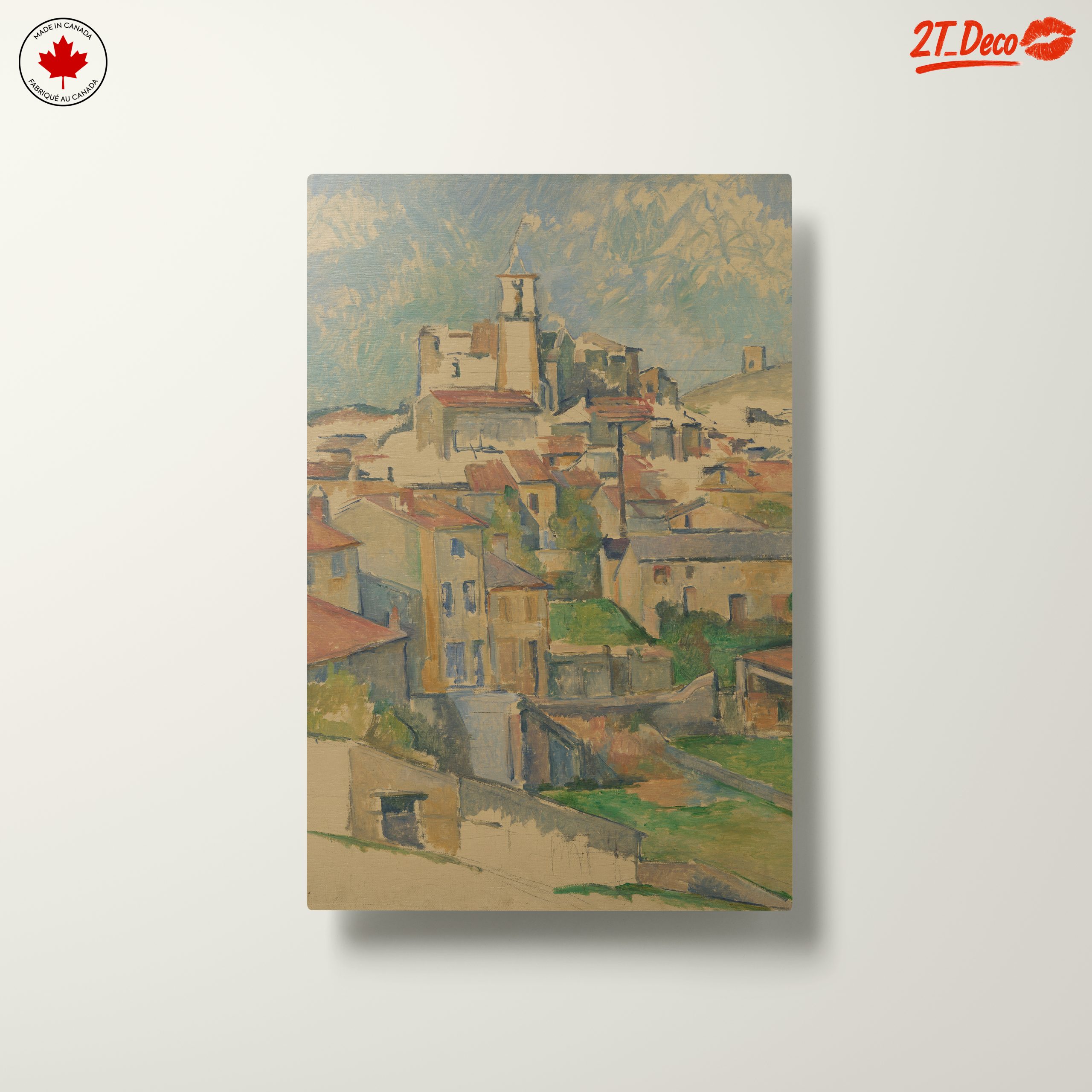 Vibrant Abstract Landscape of a Village - Image 10
