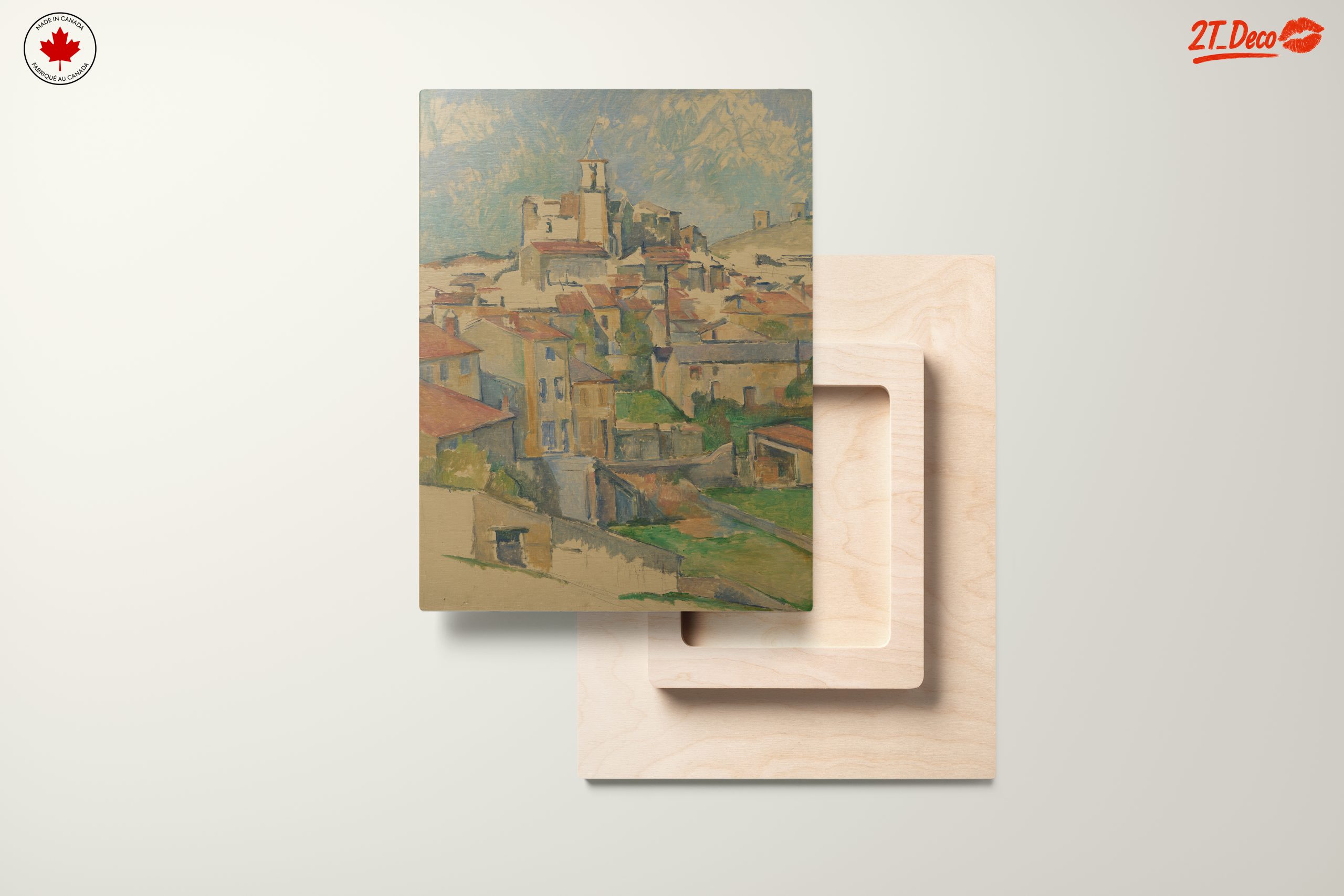 Vibrant Abstract Landscape of a Village - Image 11