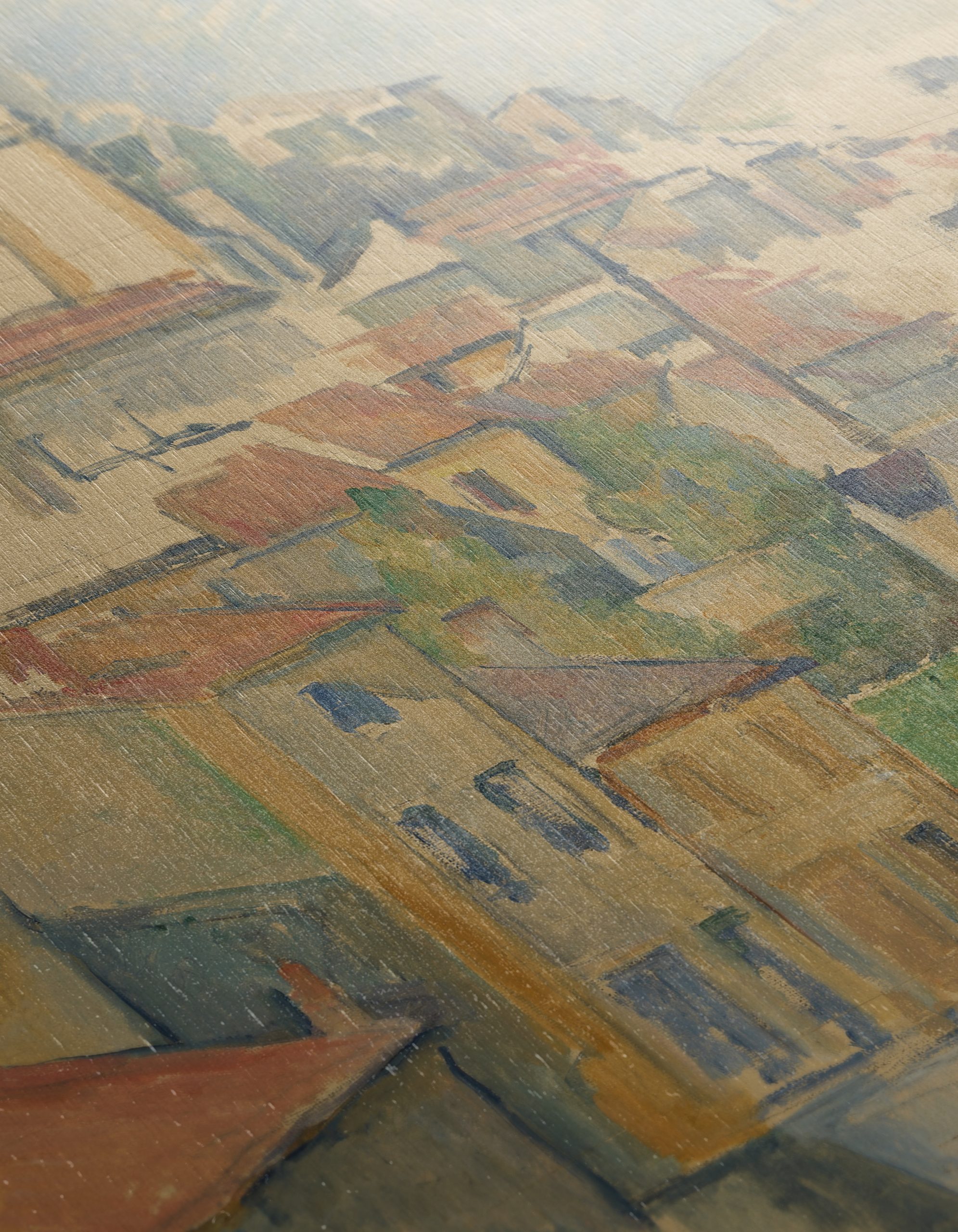 Vibrant Abstract Landscape of a Village - Image 12