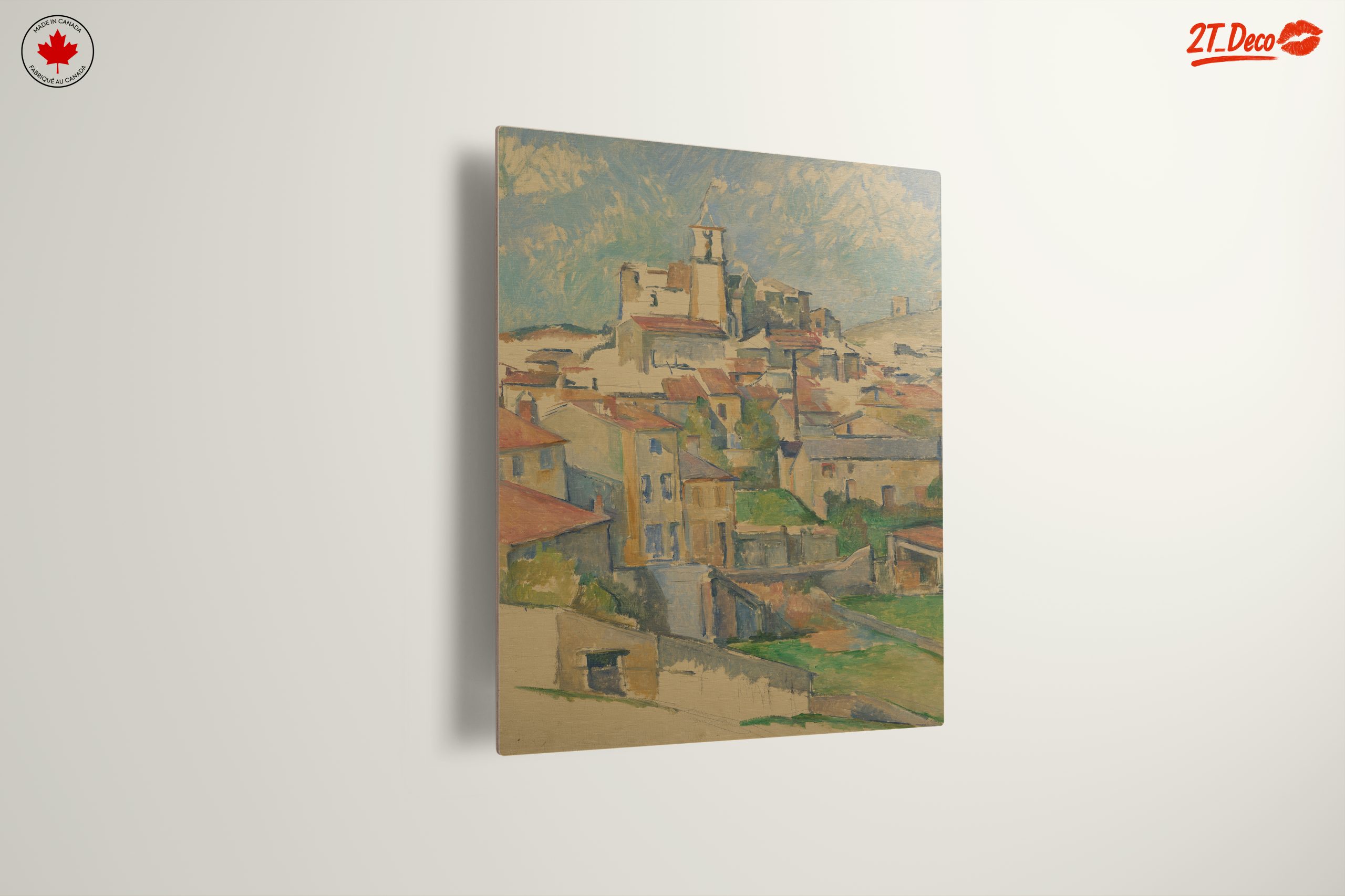 Vibrant Abstract Landscape of a Village - Image 13