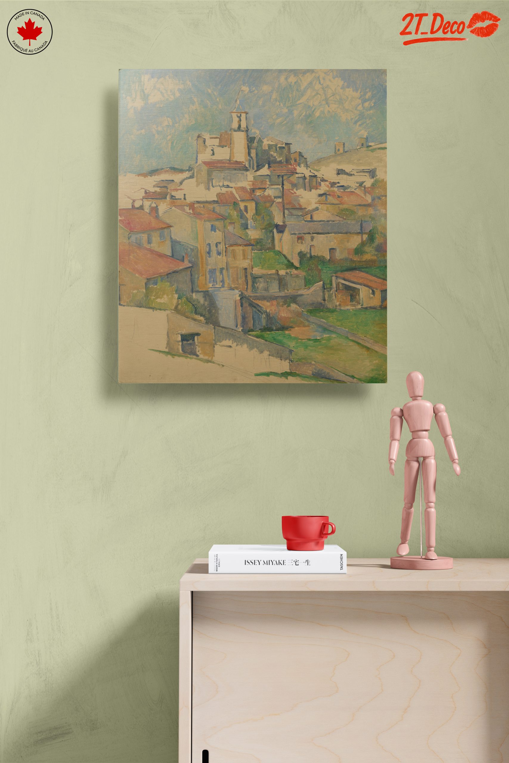 Vibrant Abstract Landscape of a Village - Image 14