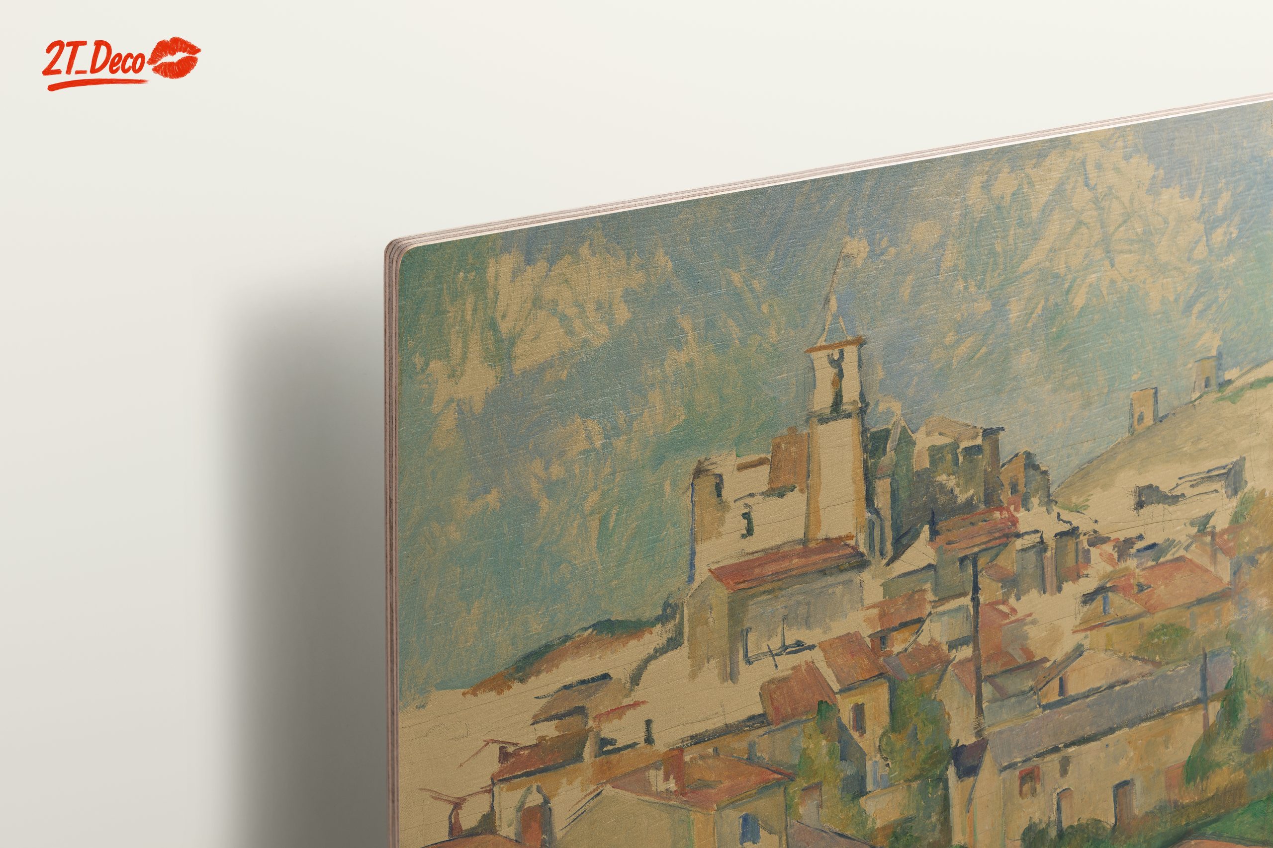 Vibrant Abstract Landscape of a Village - Image 15