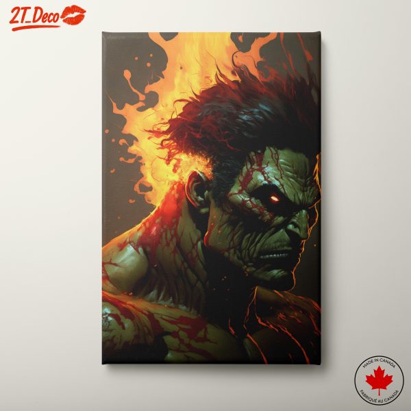 Intense Character Art Featuring Explosive Elements