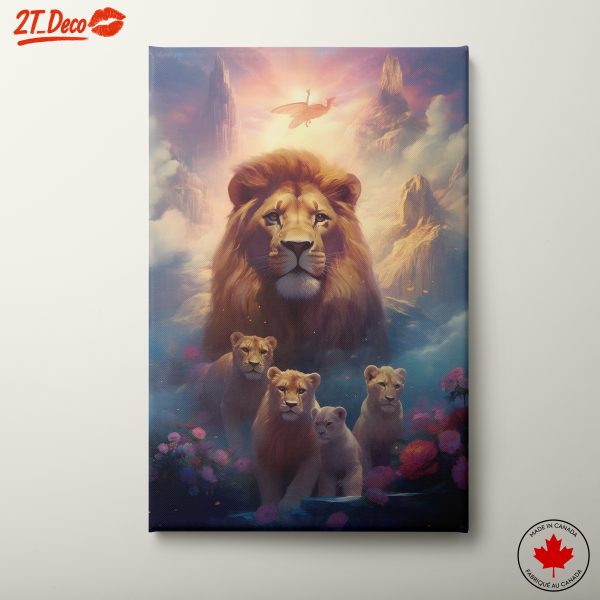 Majestic Lion Family Art 6