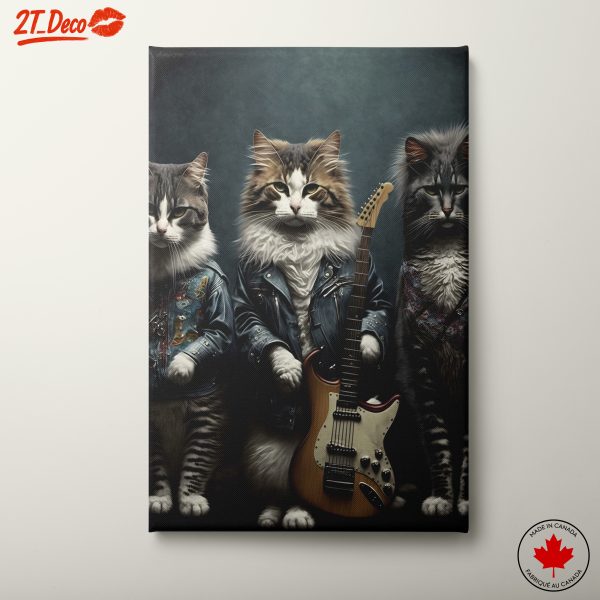 Cool Cats with Guitars Art