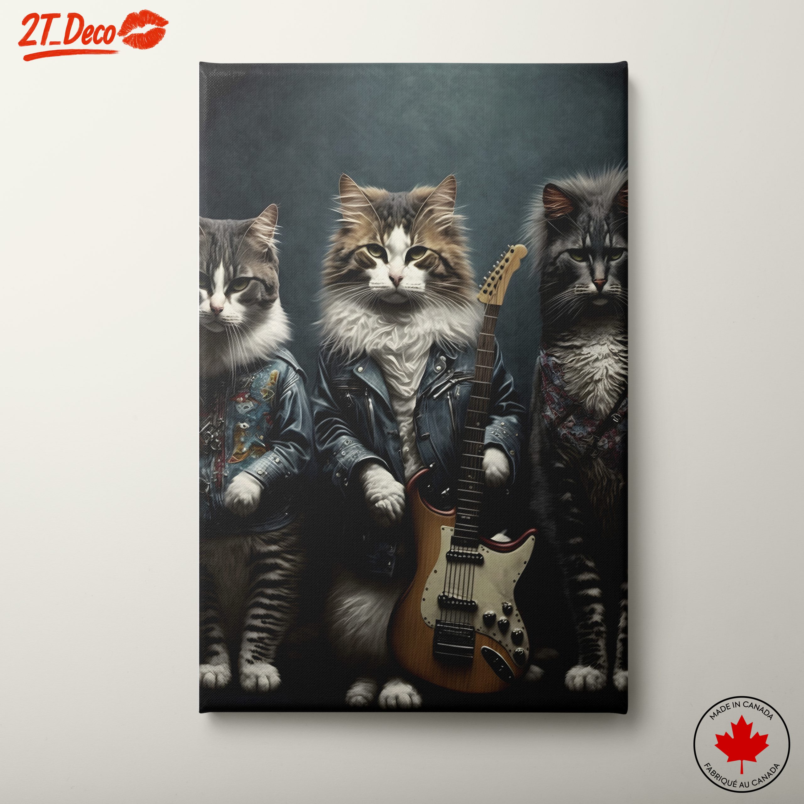 Cool Cats with Guitars Art