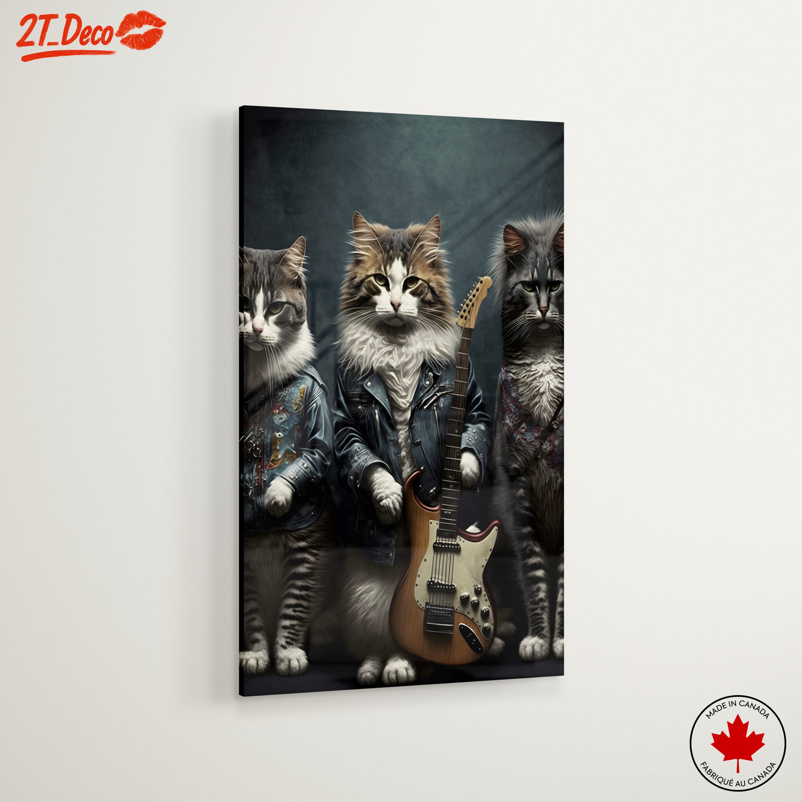 Cool Cats with Guitars Art - Image 6