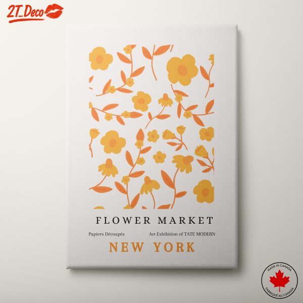 Flower Market Art Exhibit Poster