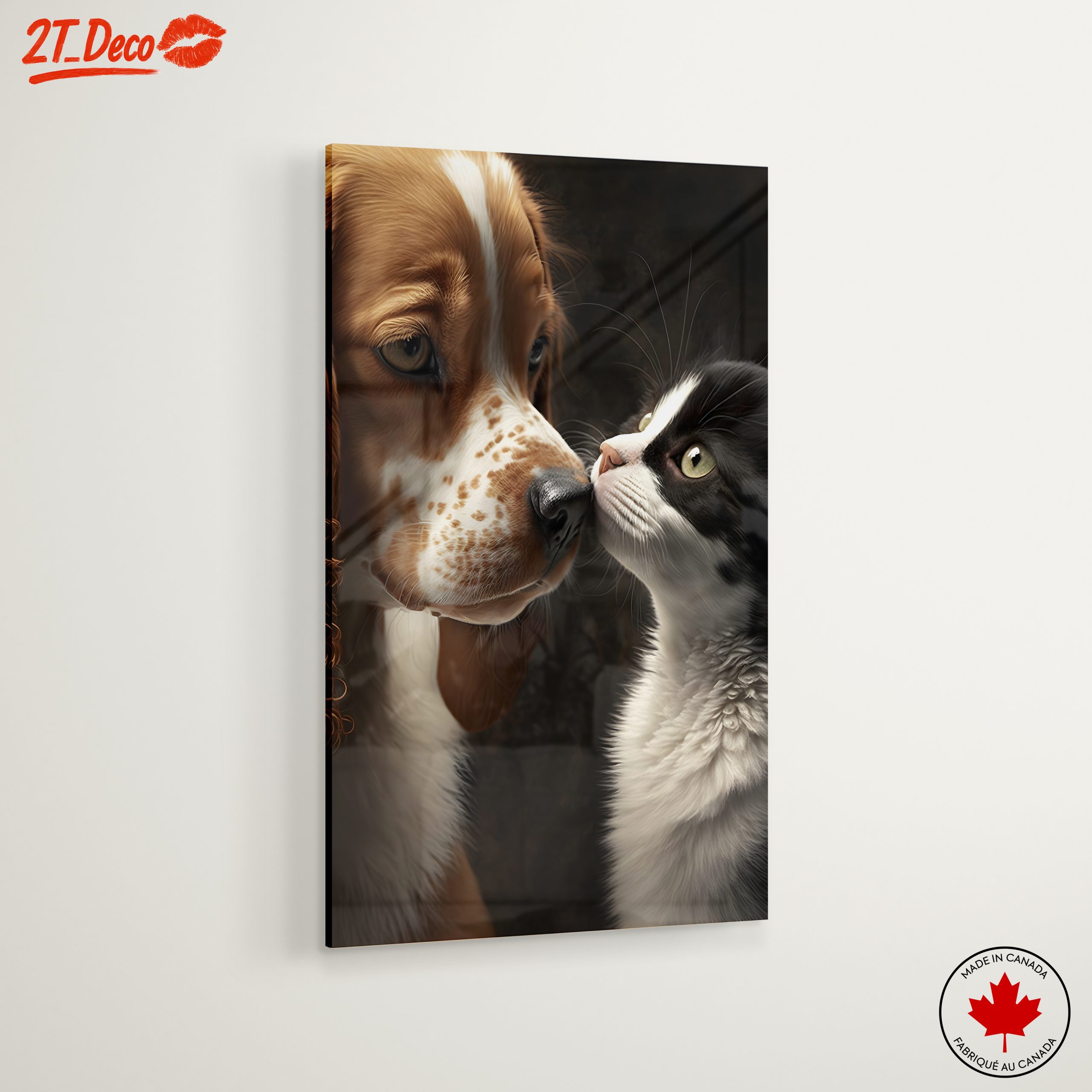 Affectionate Cat and Dog Portrait 2 - Image 6