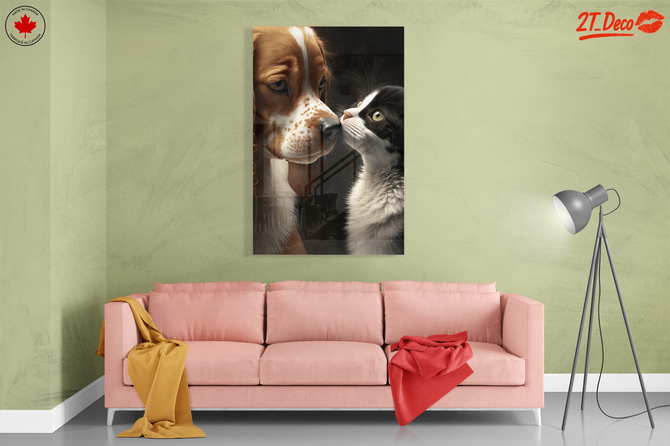 Affectionate Cat and Dog Portrait 2 - Image 7