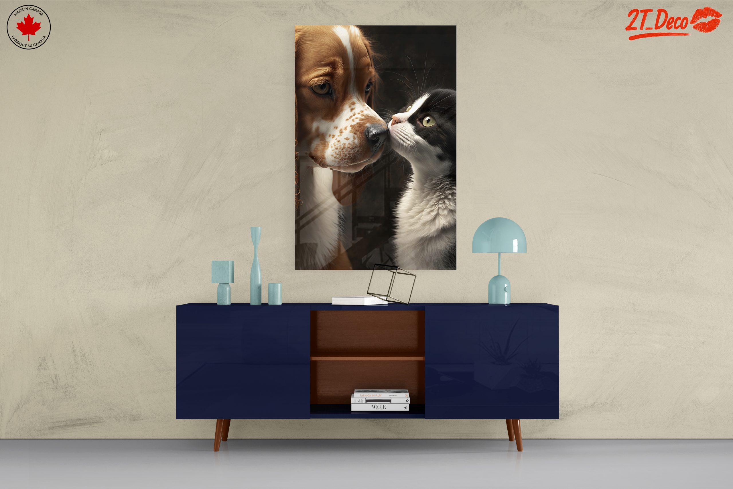Affectionate Cat and Dog Portrait 2 - Image 8