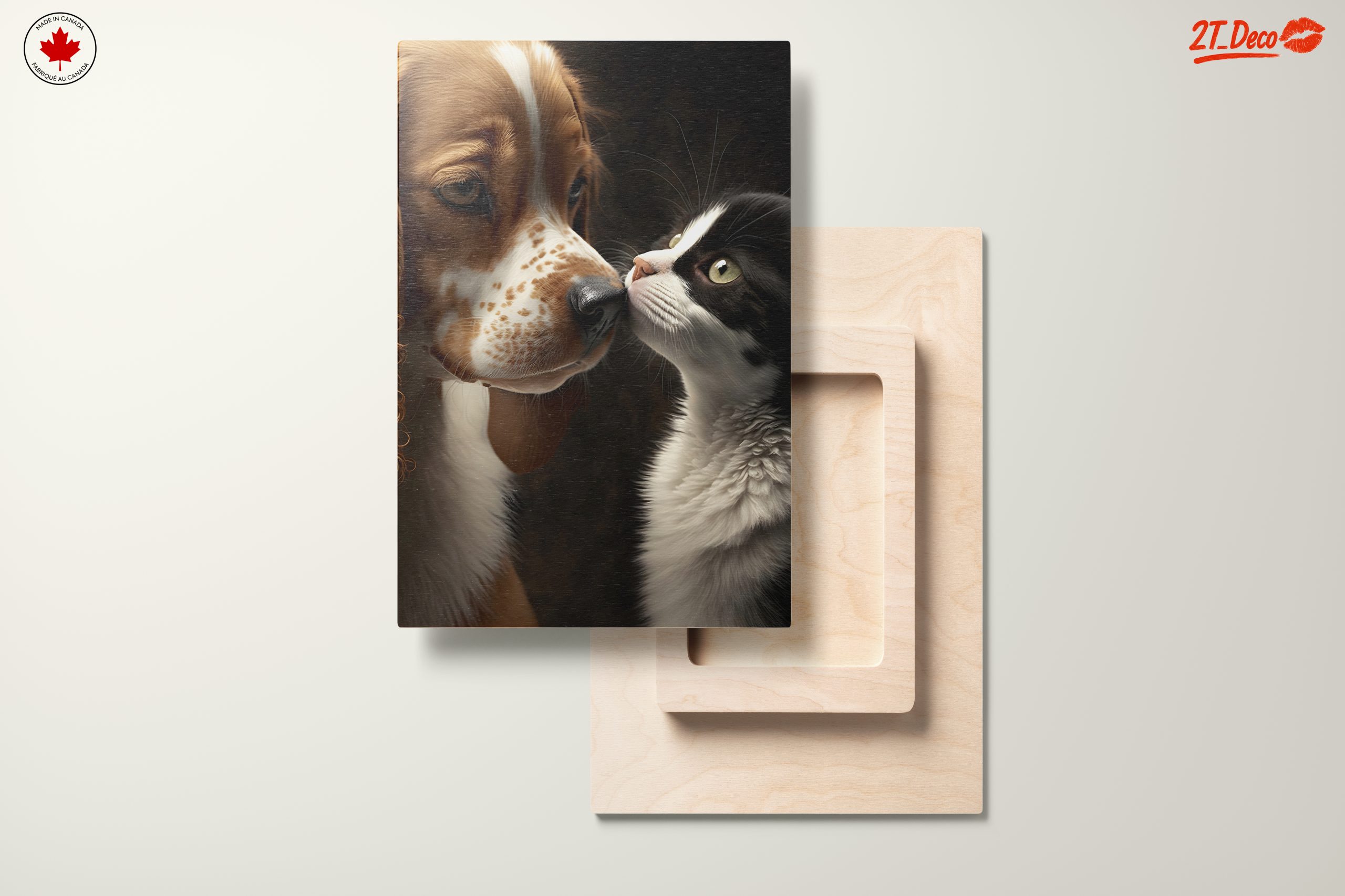 Affectionate Cat and Dog Portrait 2 - Image 11