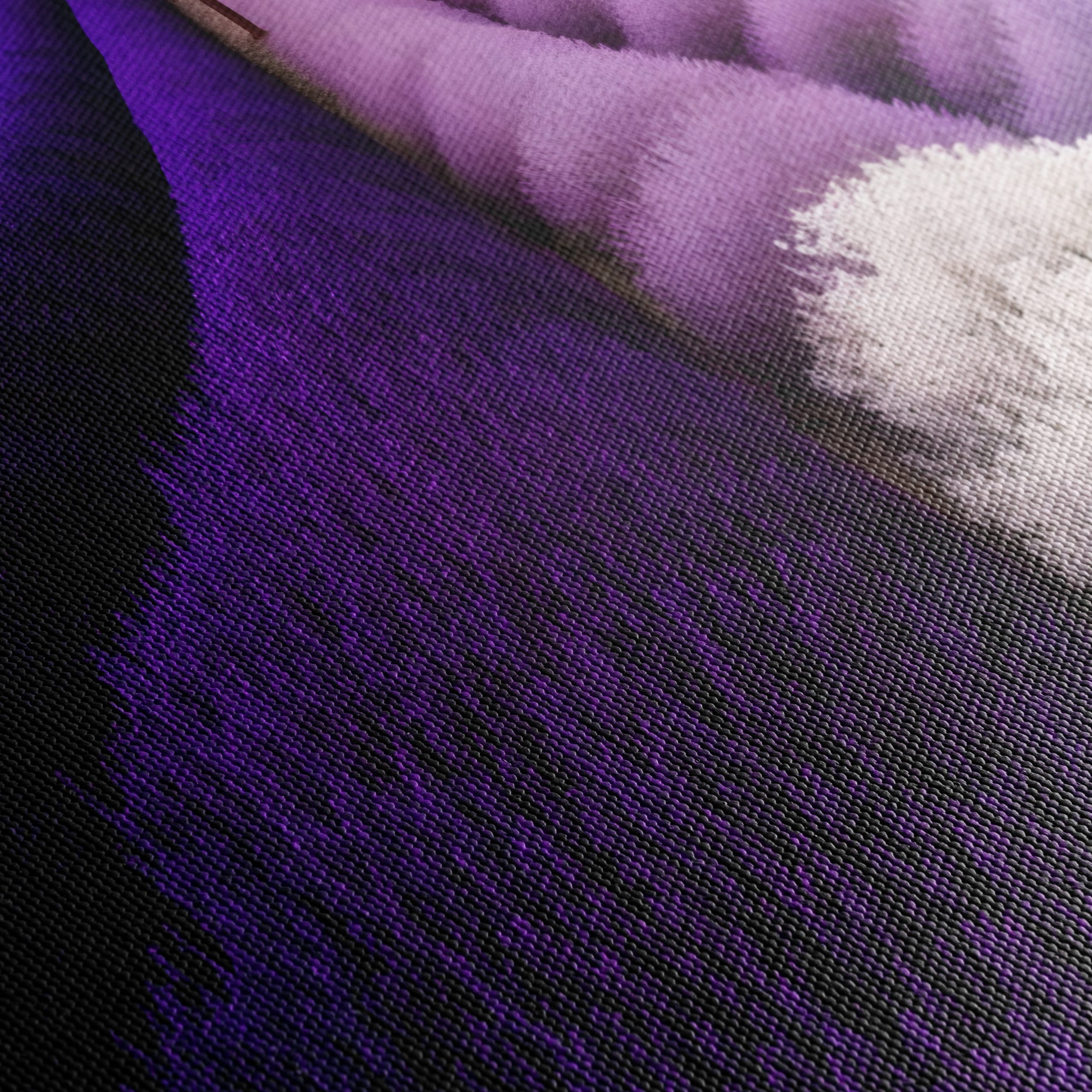 Vibrant Abstract Lavender Landscape - Image 5