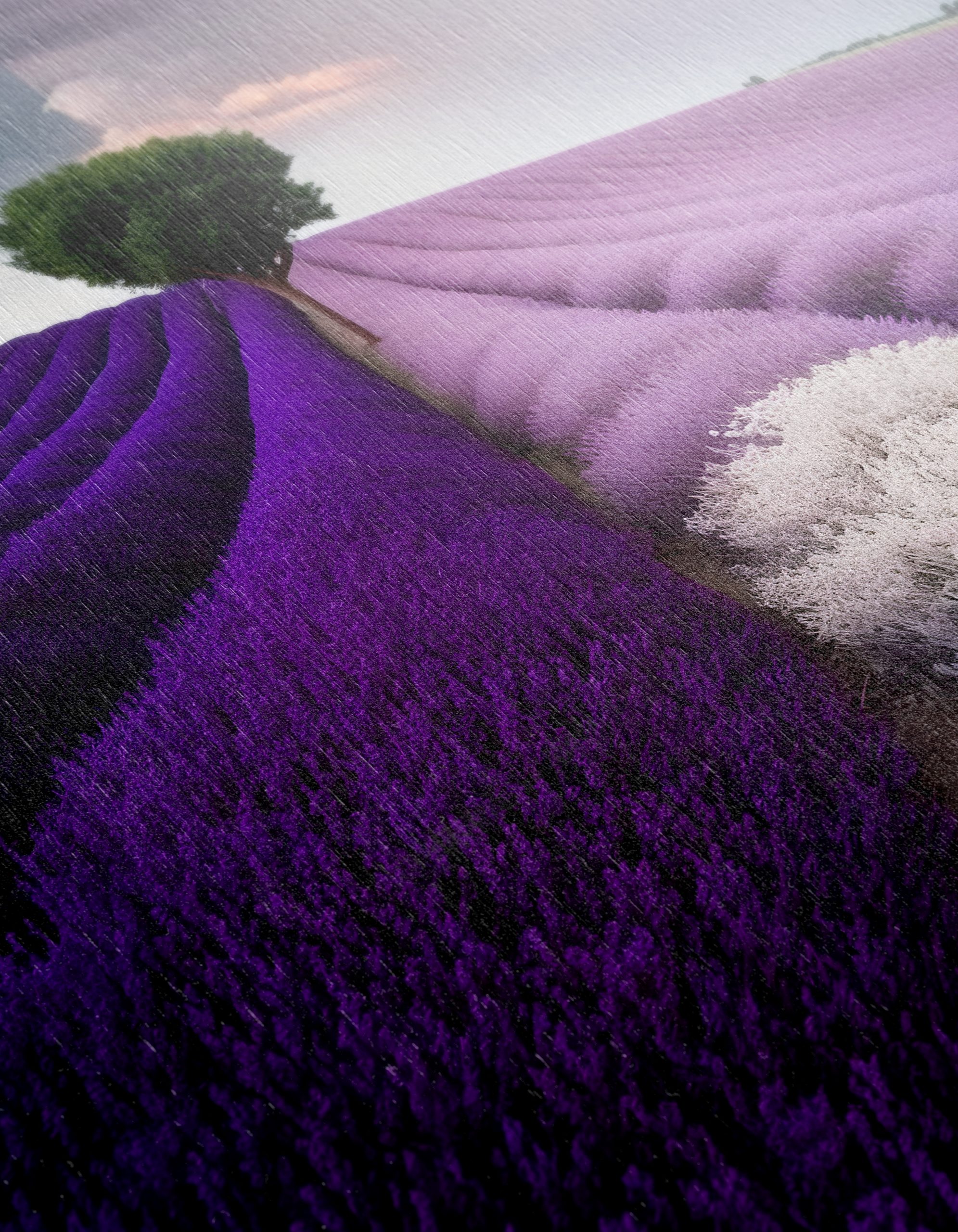 Vibrant Abstract Lavender Landscape - Image 12