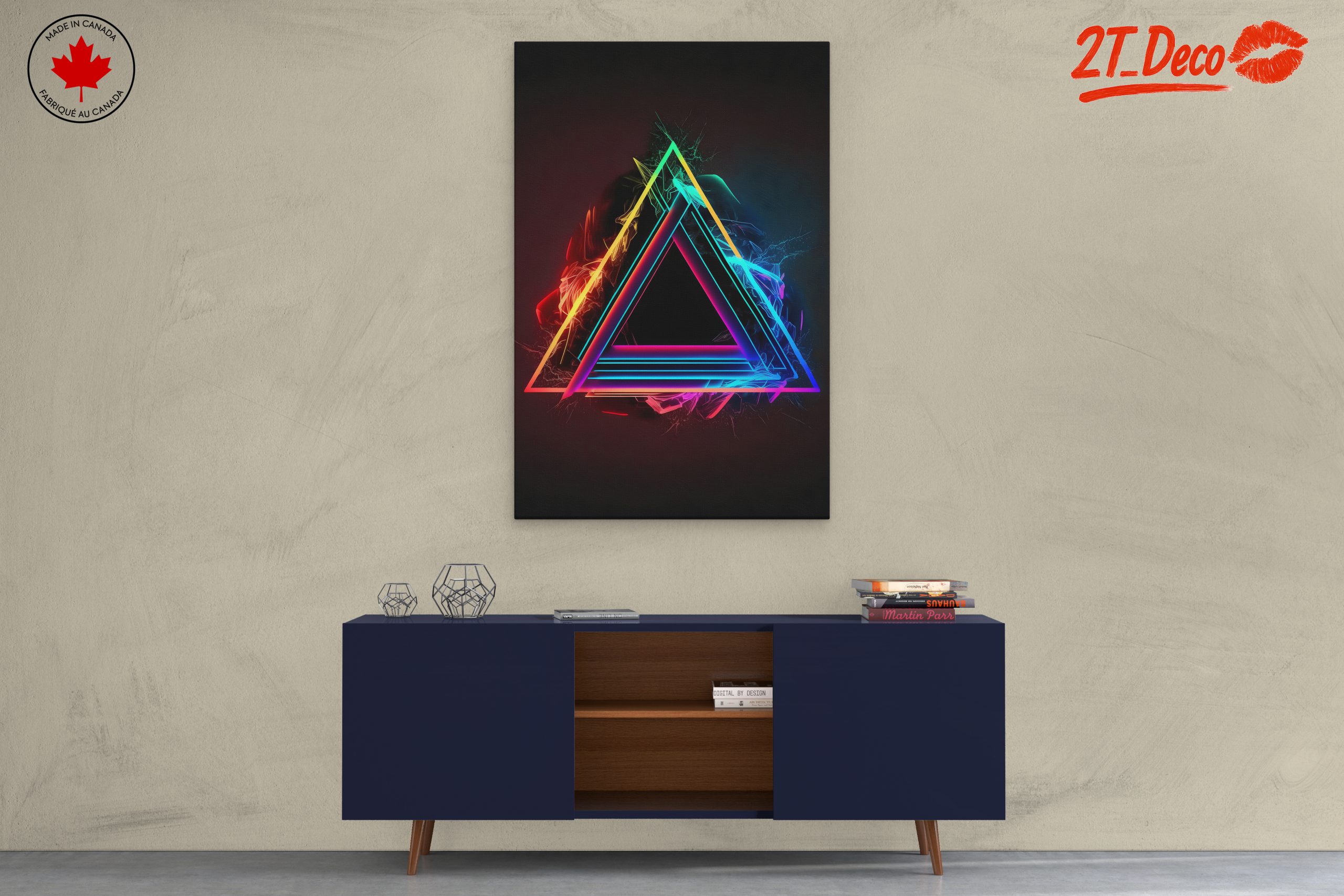 Vibrant Dynamic Abstract Art Piece 2 - Image 3