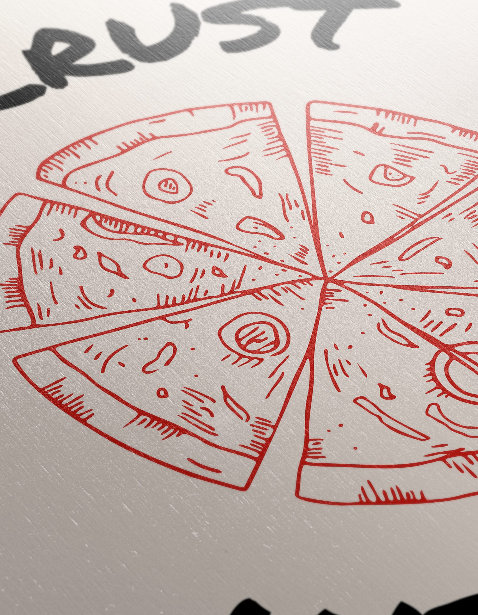 In Crust We Trust Pizza Artwork - Image 12