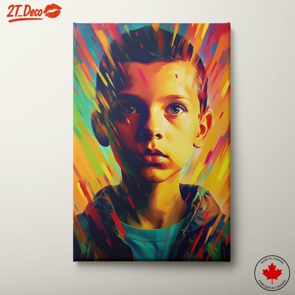 Vibrant Contemporary Portrait of a Young Boy