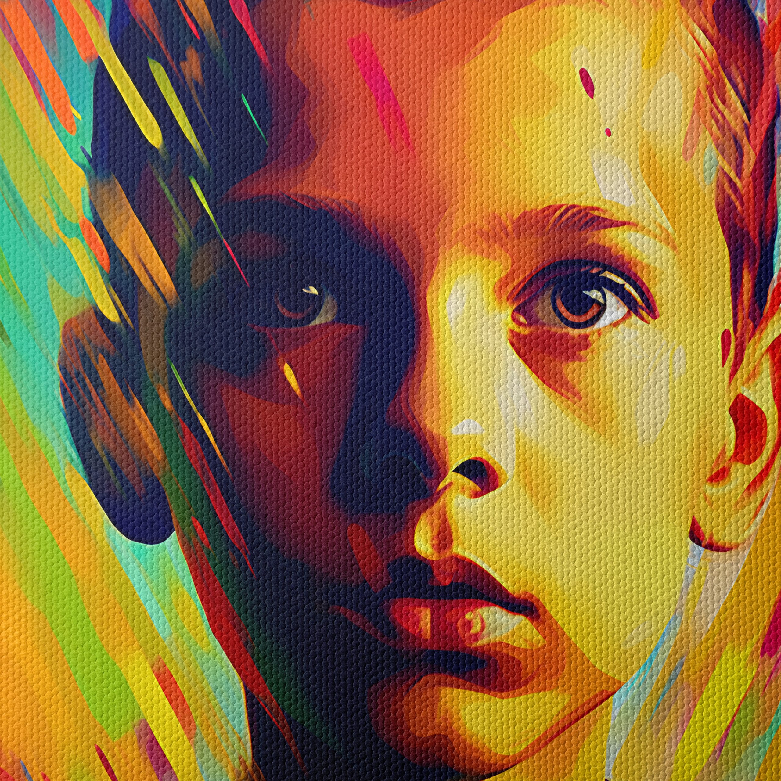 Vibrant Contemporary Portrait of a Young Boy - Image 4