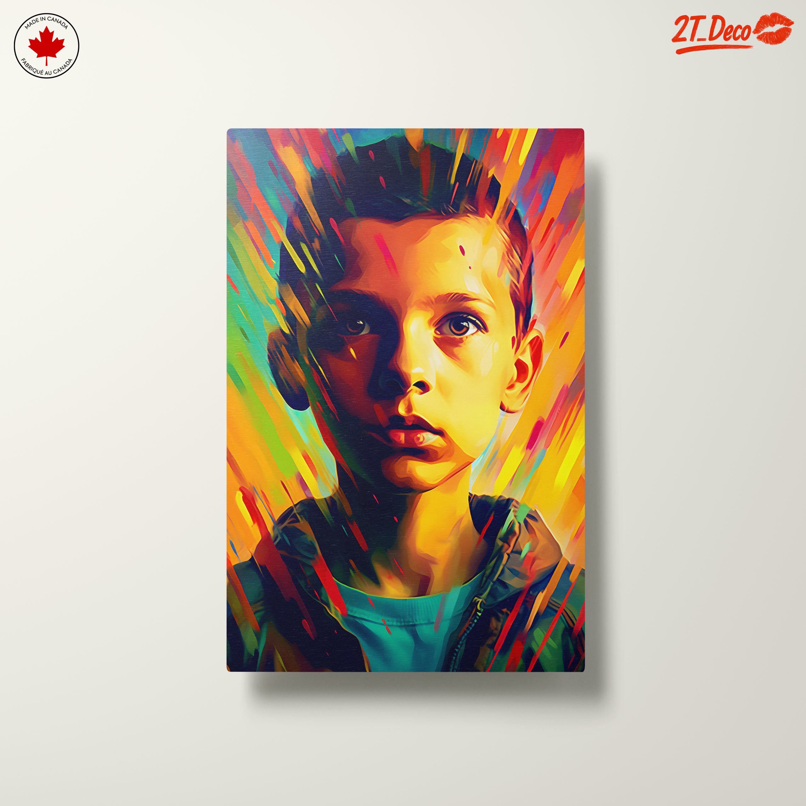 Vibrant Contemporary Portrait of a Young Boy - Image 10