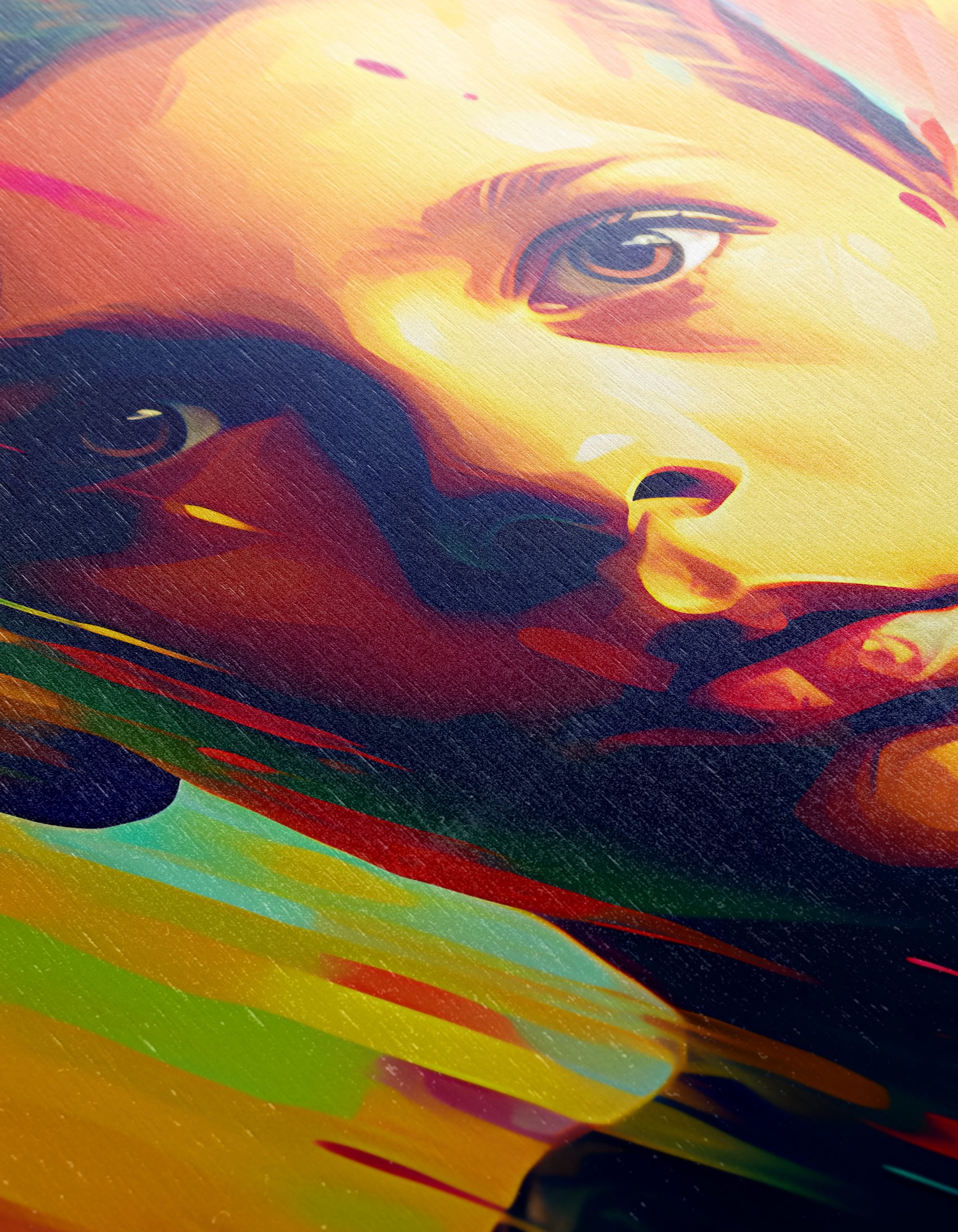 Vibrant Contemporary Portrait of a Young Boy - Image 12
