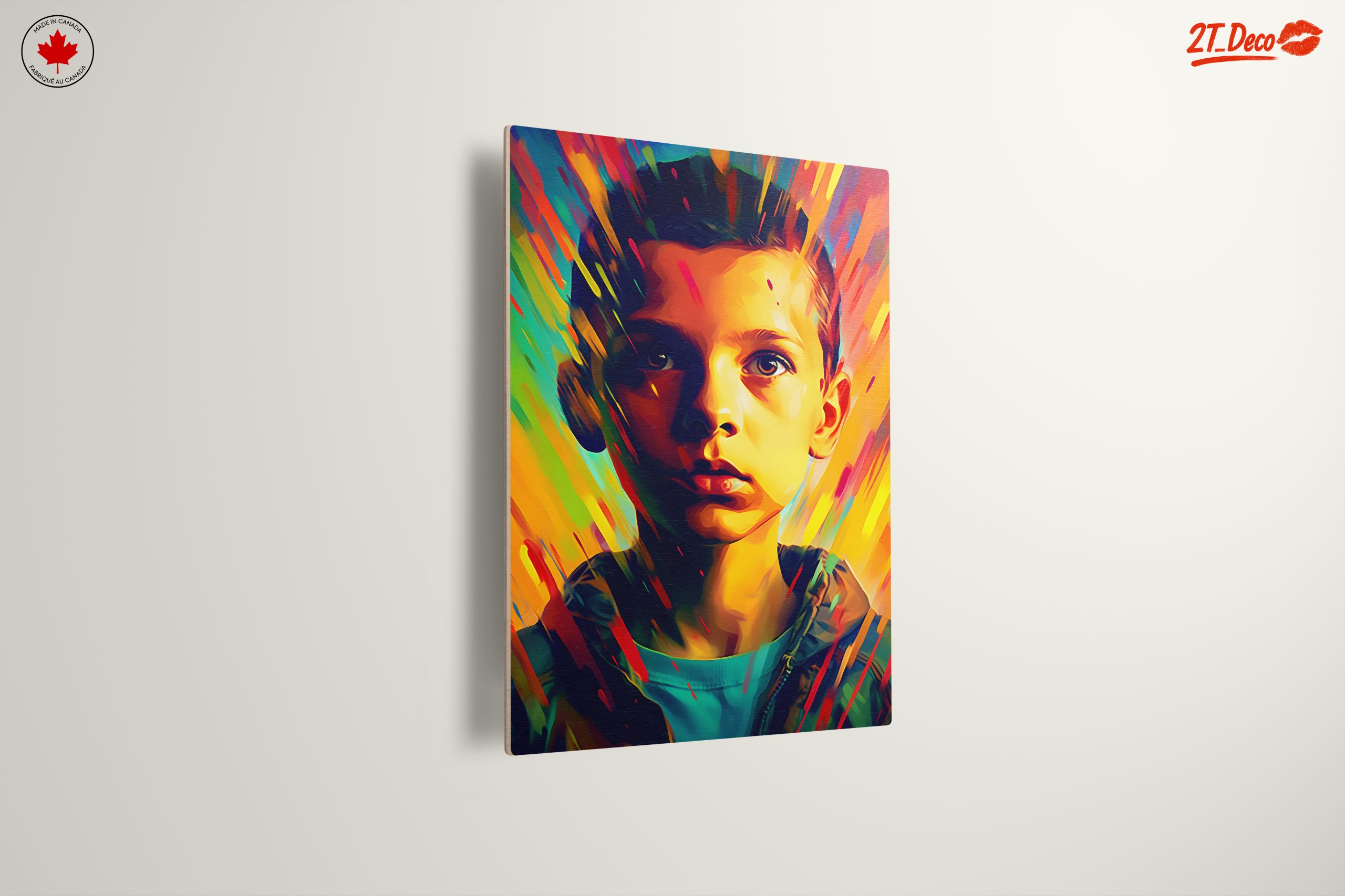 Vibrant Contemporary Portrait of a Young Boy - Image 13