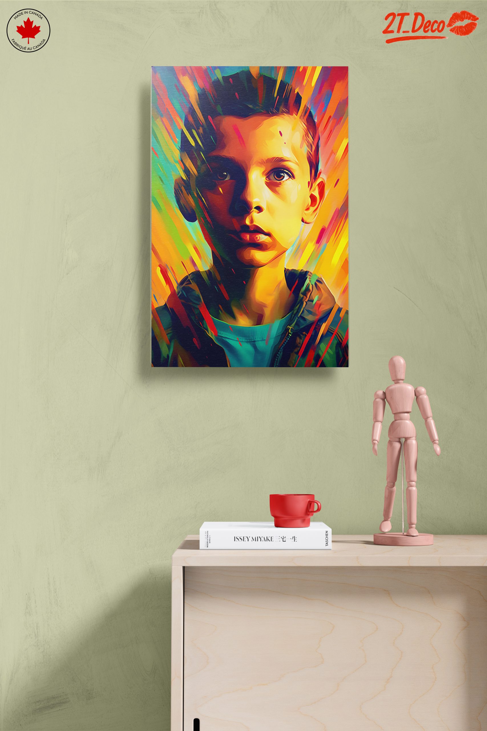 Vibrant Contemporary Portrait of a Young Boy - Image 14