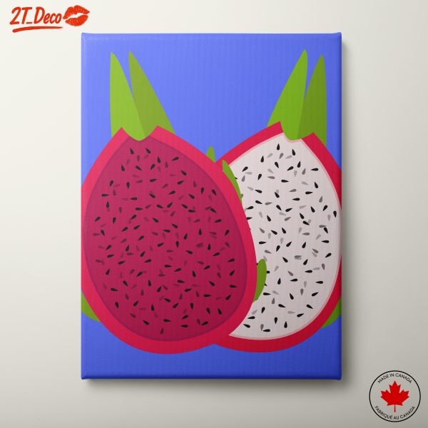 Vibrant Abstract Dragon Fruit Art