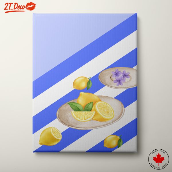 Vibrant Abstract Lemon Art 5
