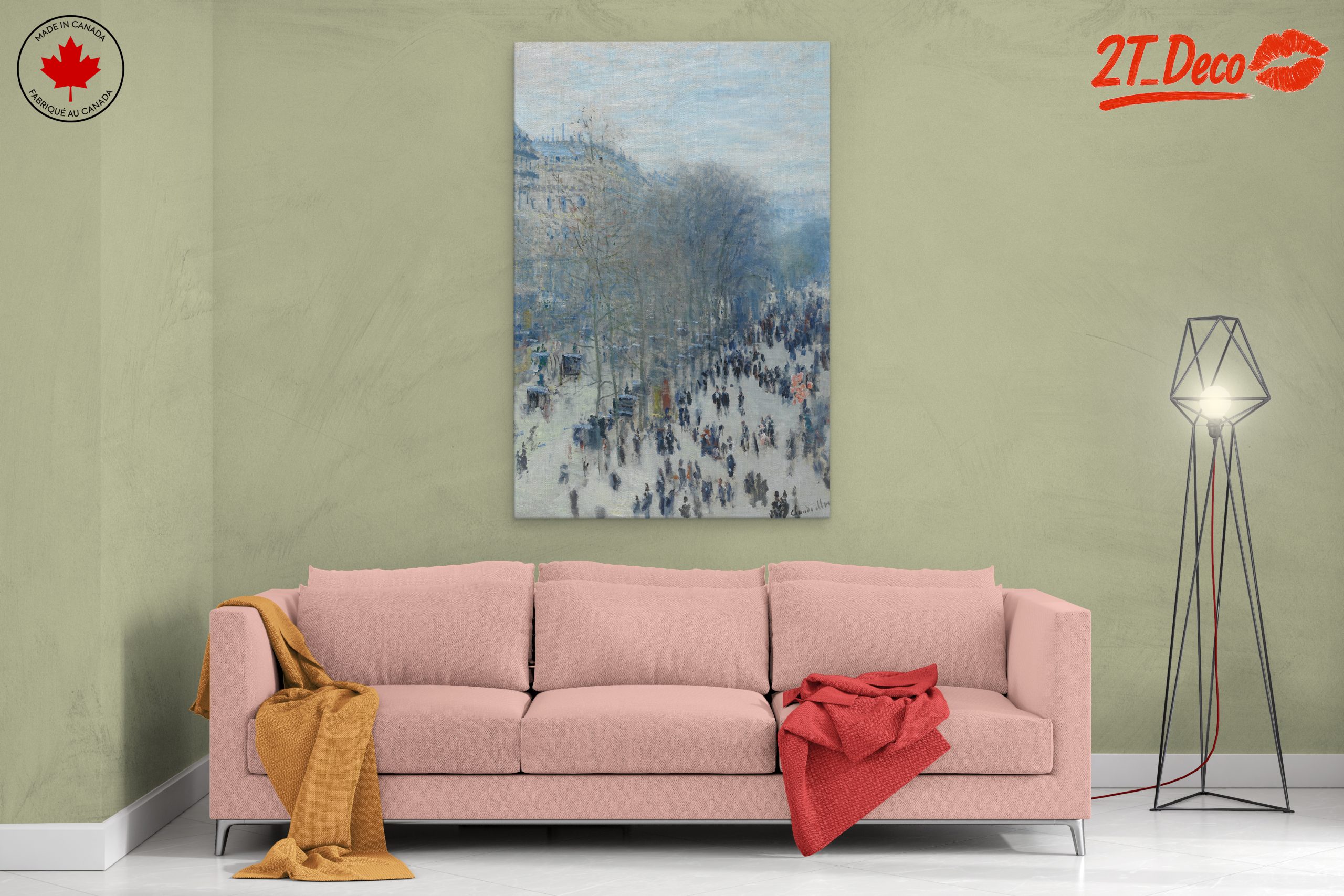 Urban Impressionist Scene with Crowds - Image 2