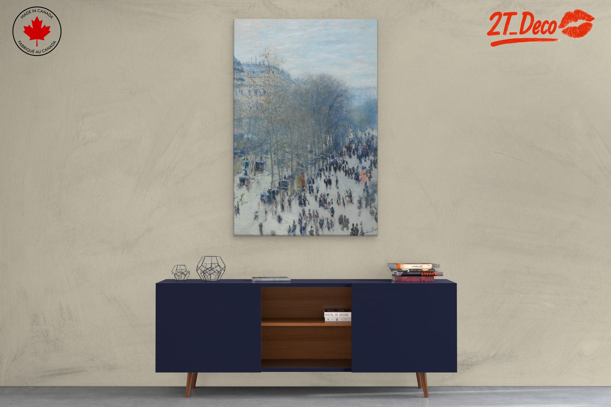 Urban Impressionist Scene with Crowds - Image 3