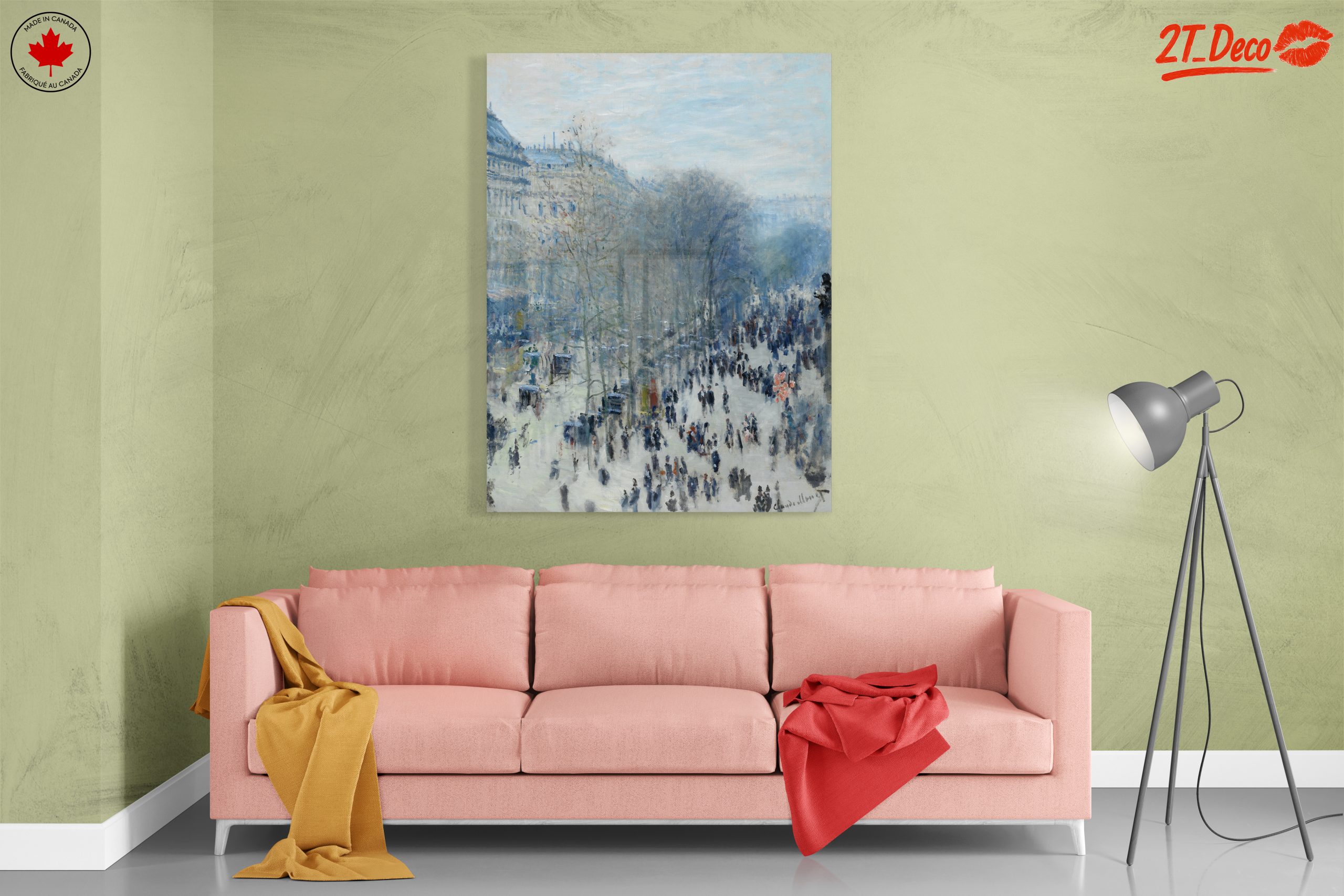Urban Impressionist Scene with Crowds - Image 7