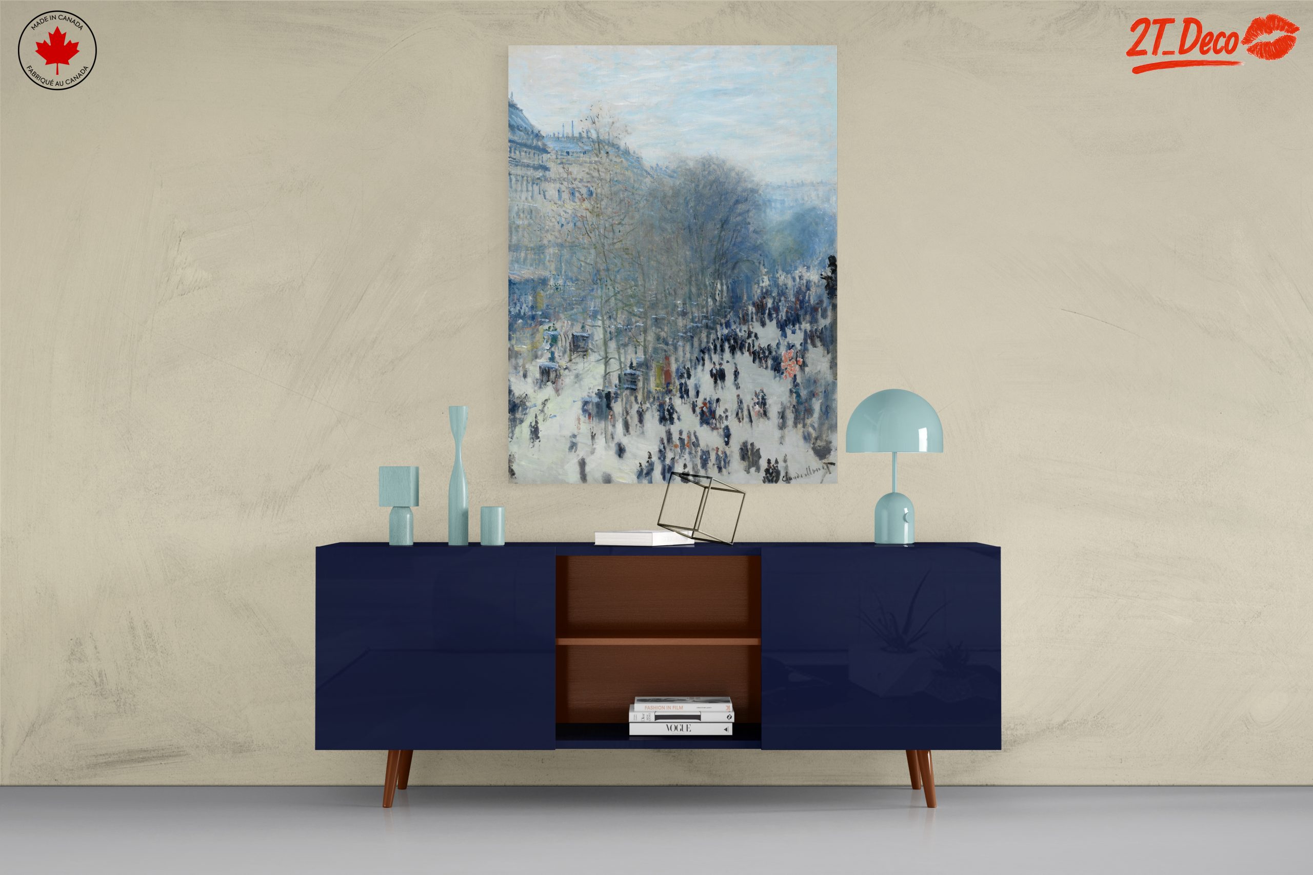 Urban Impressionist Scene with Crowds - Image 8