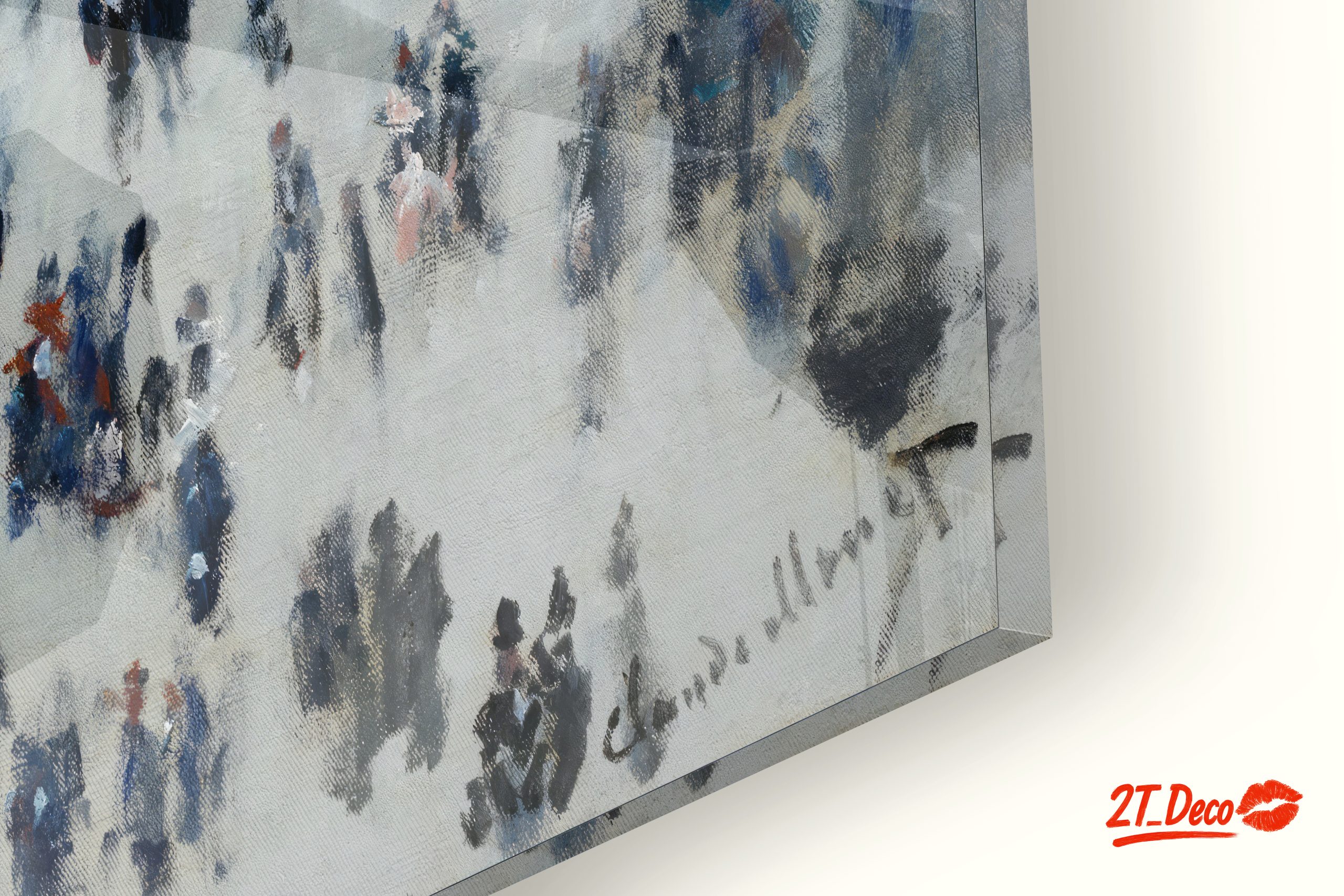 Urban Impressionist Scene with Crowds - Image 9