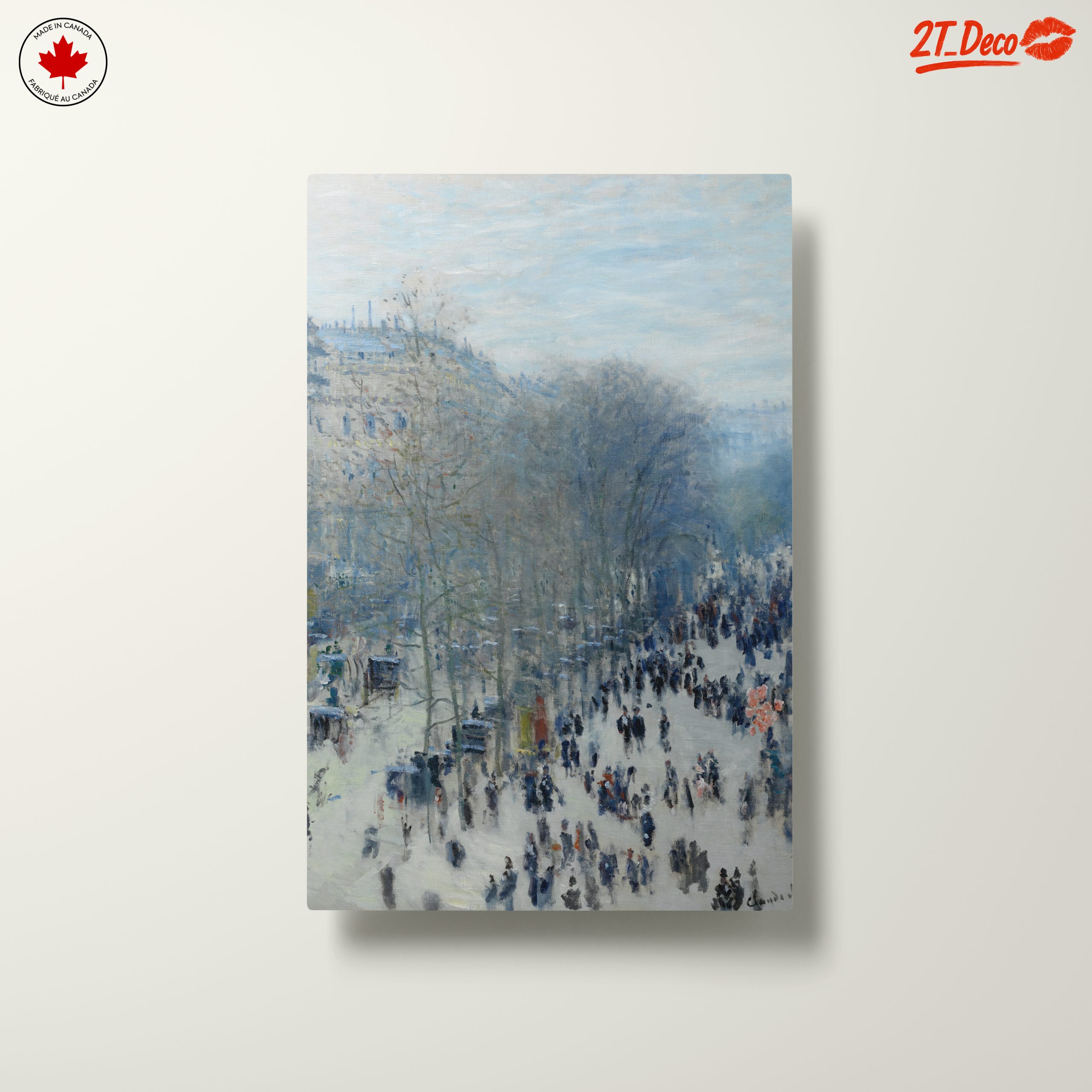 Urban Impressionist Scene with Crowds - Image 10