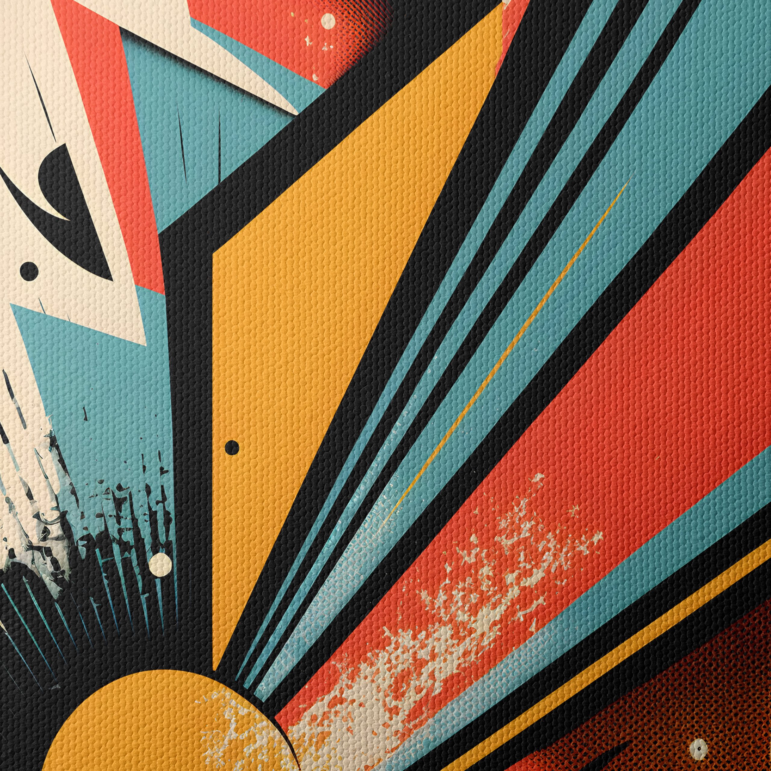 Vibrant Dynamic Abstract Art Piece - Image 4